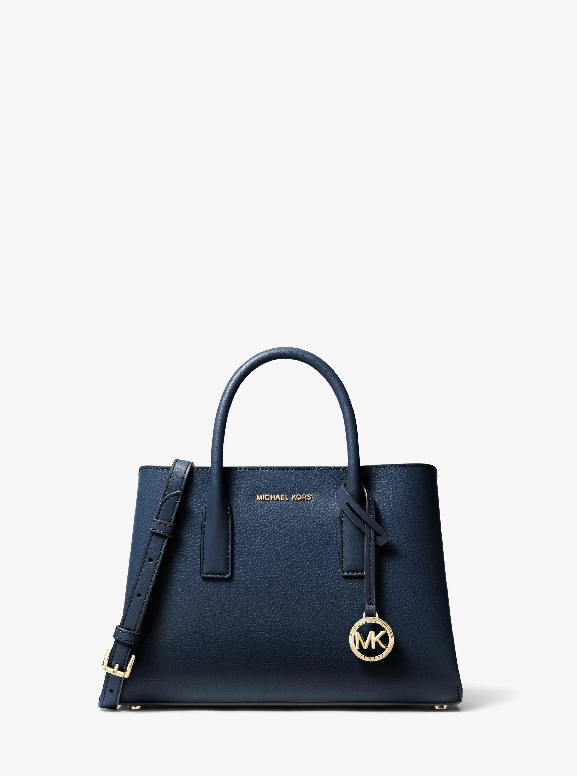 Bolso satchel Ruthie peque&ntilde;o de piel granulada in AZUL MARINO | Michael Kors