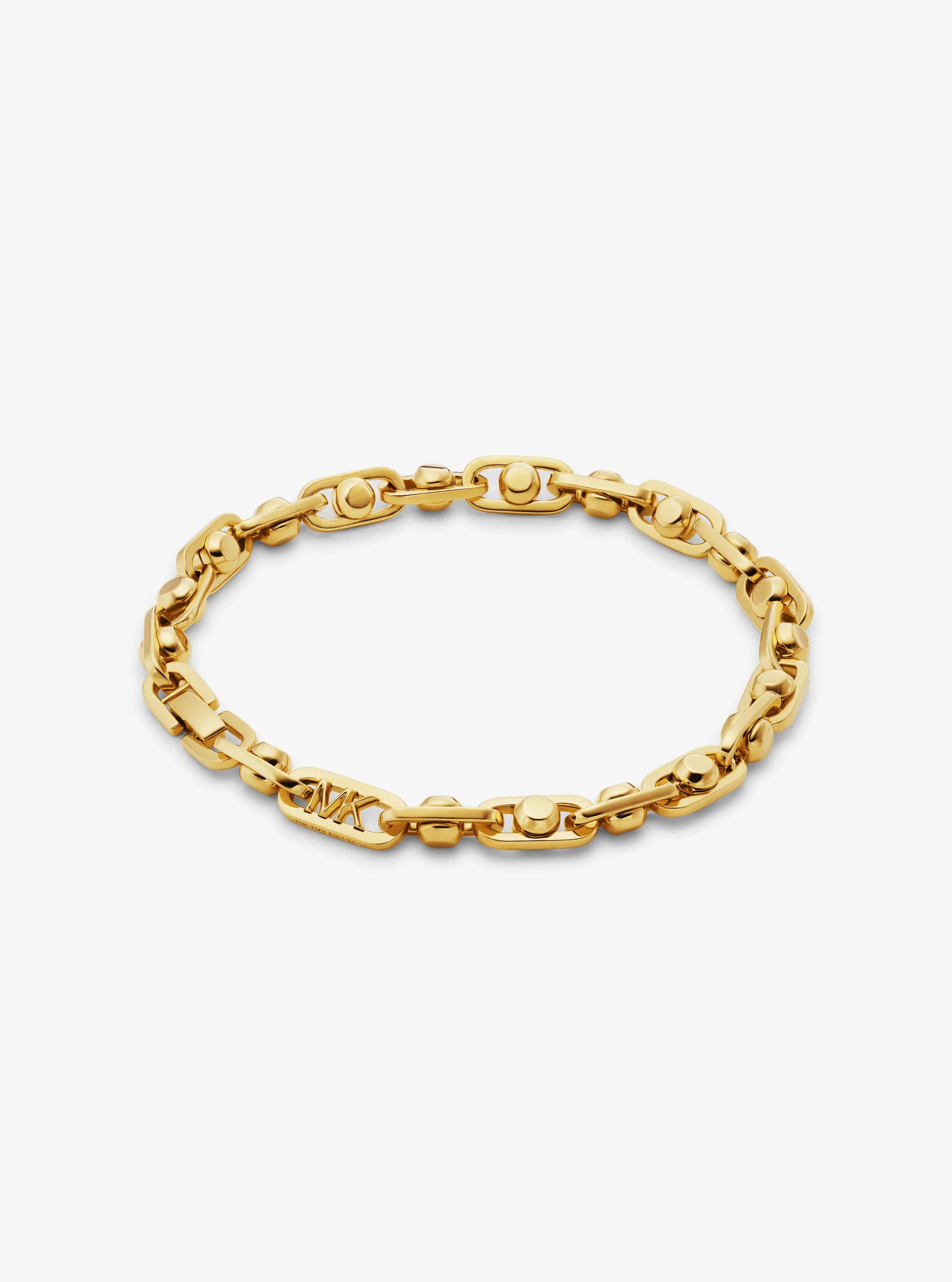 MK Bracelet Astor à maillons en laiton plaqué en métal précieux - Or - Michael Kors