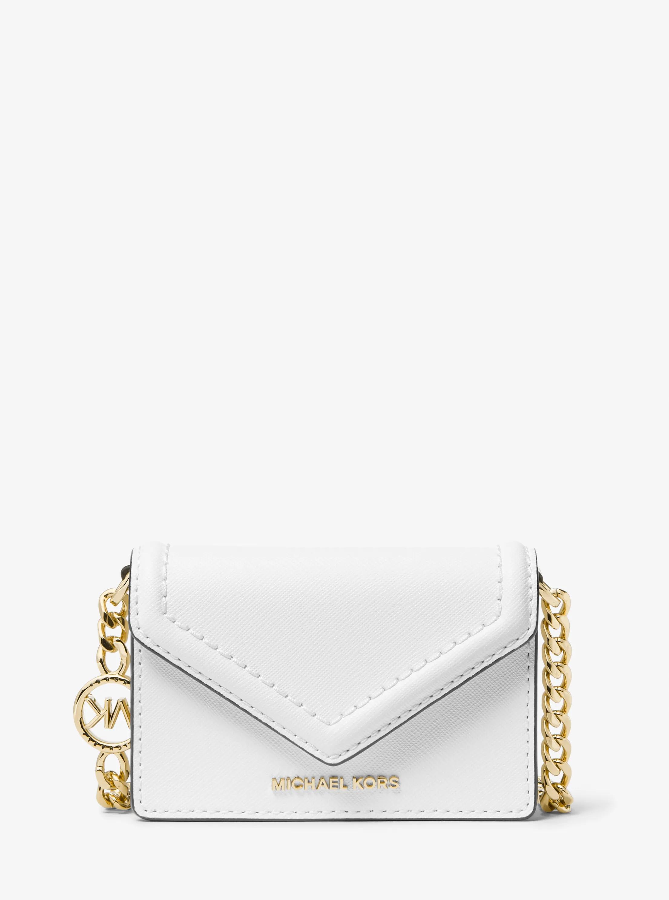 Jet Set Small Saffiano Leather Envelope Crossbody Bag