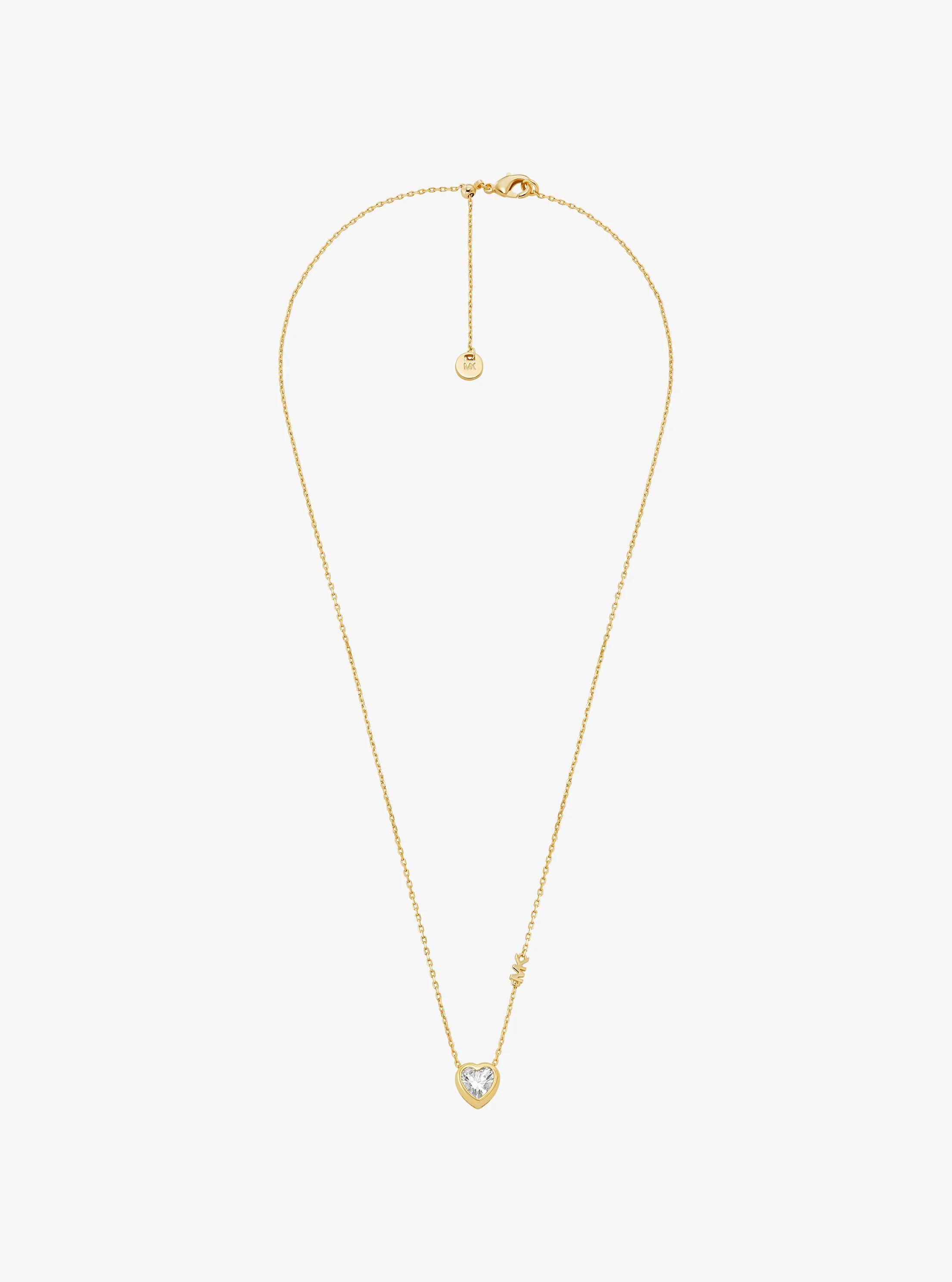 Heart Stone Pendant Necklace in GOLD | Michael Kors