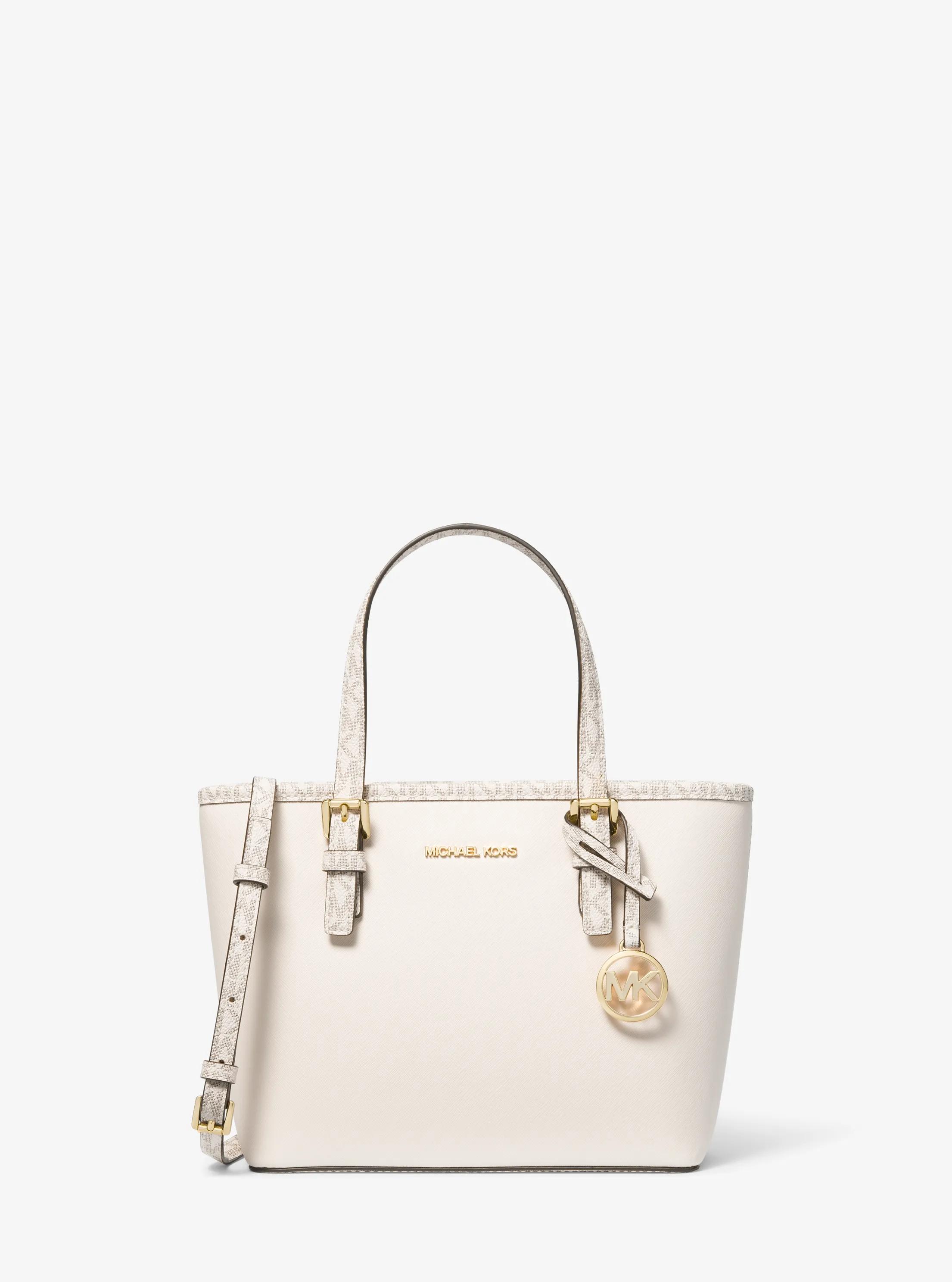 Jet Set Travel Extra-Small Top-Zip Tote Bag in LT CRM MULTI | Michael Kors
