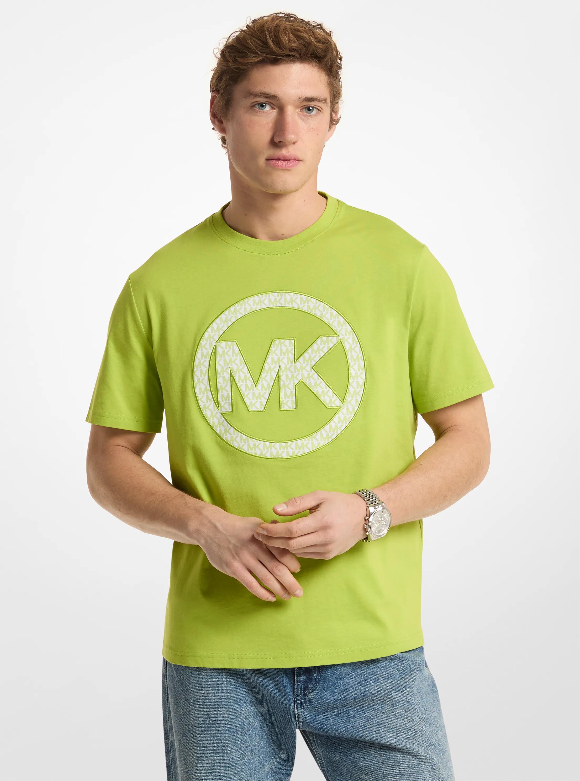 Logo Cotton Jersey T-Shirt in LIME | Michael Kors
