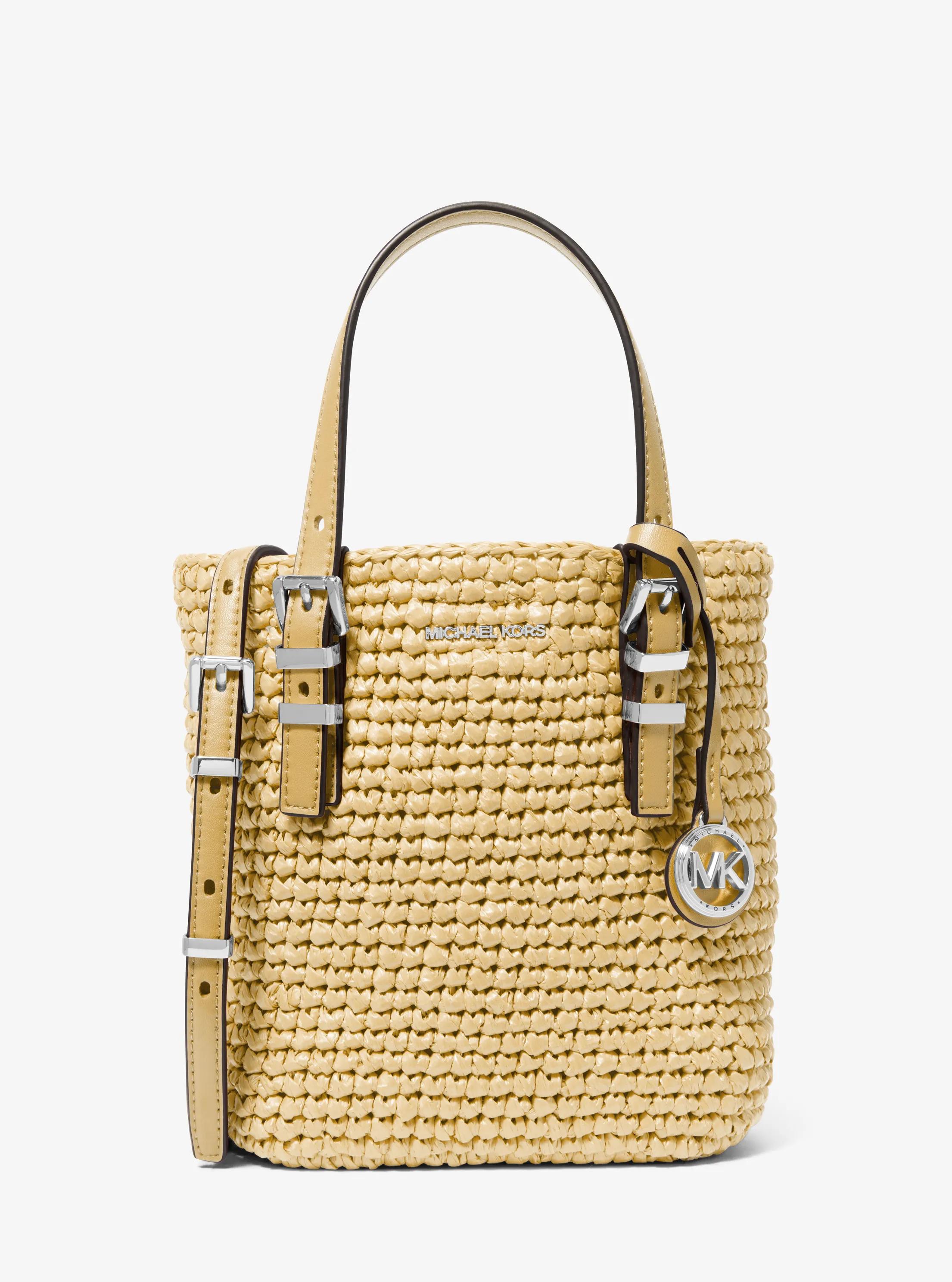 Quinn Extra-Small Hand-Crocheted Crossbody Bag  in NATURAL | Michael Kors
