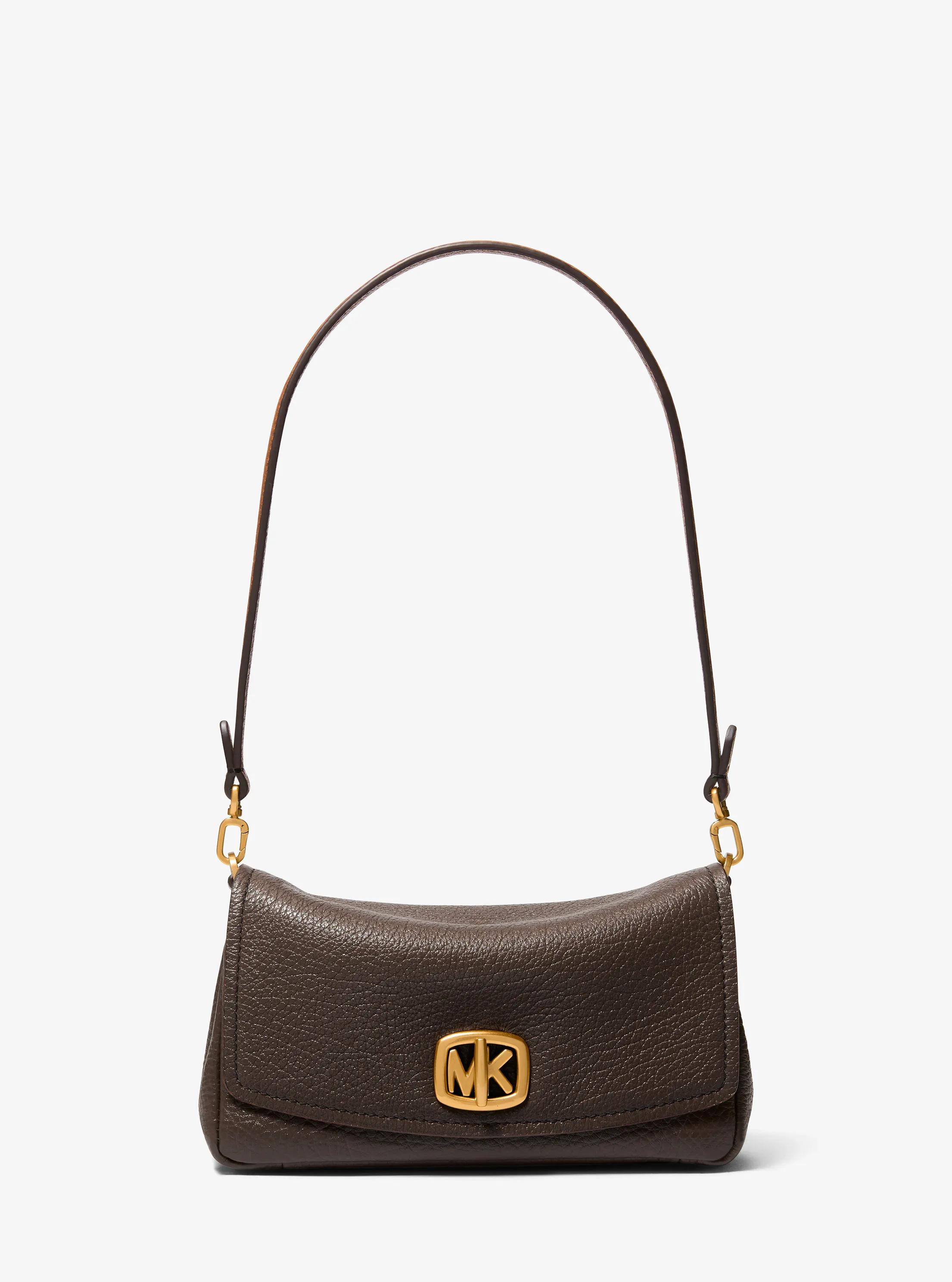Bolso pochette Bryant peque&ntilde;o de piel texturizada in CHOCOLATE | Michael Kors