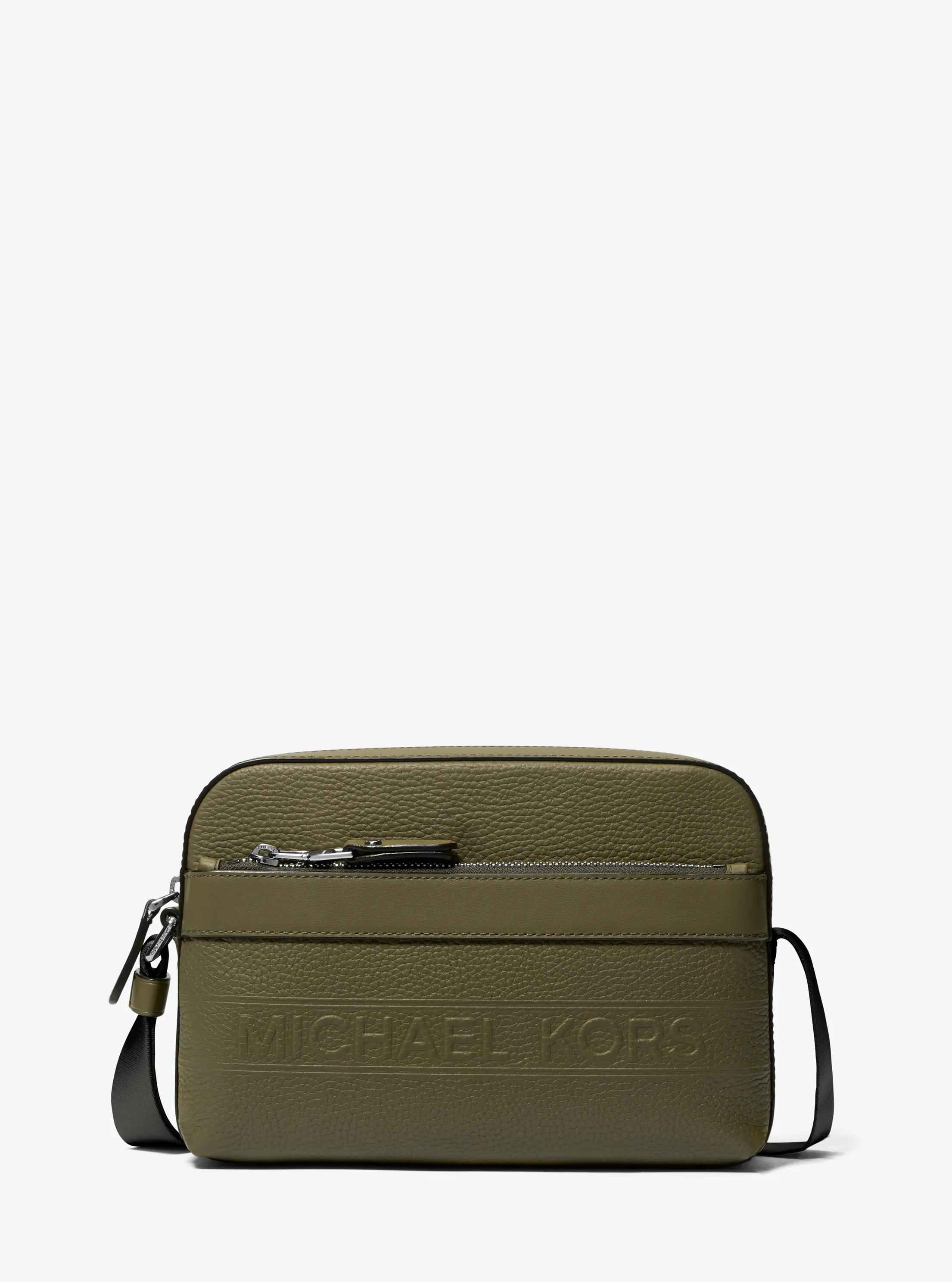 Umh&auml;ngetasche Hudson aus gekrispeltem Leder im Utility-Stil in OLIVGR&Uuml;N | Michael Kors