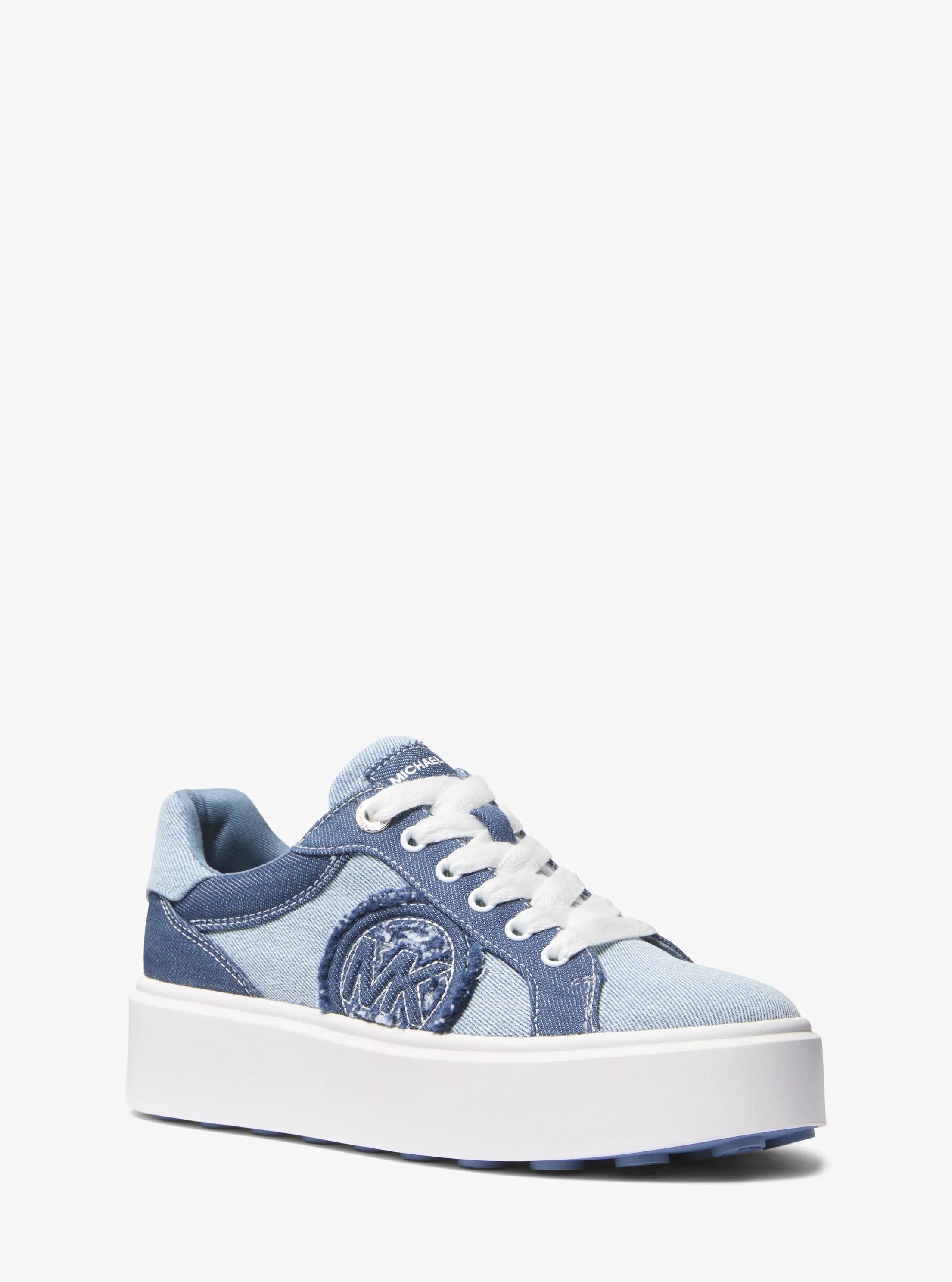 Romey Denim Platform Sneaker in MEDIUM BLUE WASH | Michael Kors