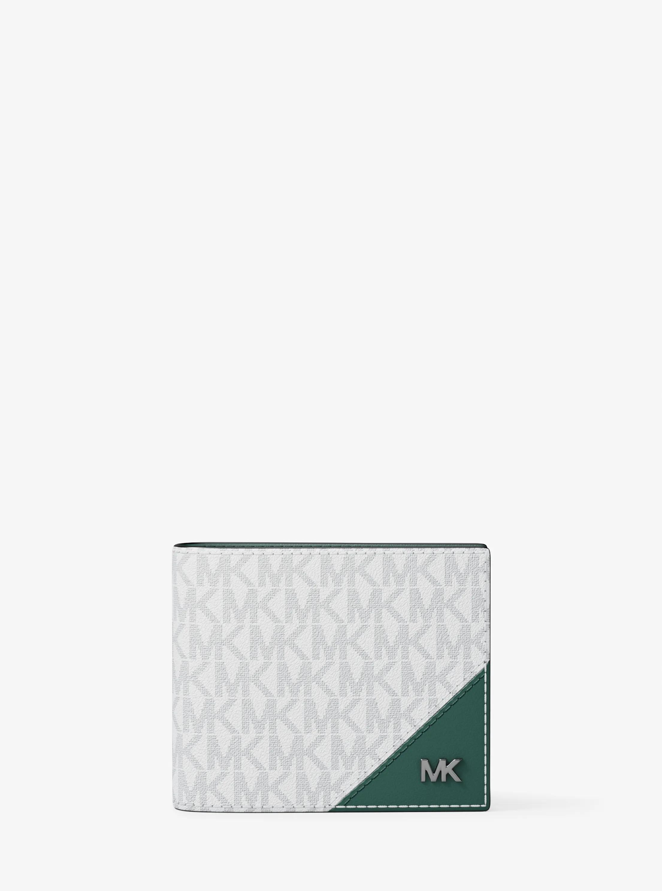 Cooper Signature Logo Billfold Wallet in GRASS GREEN | Michael Kors