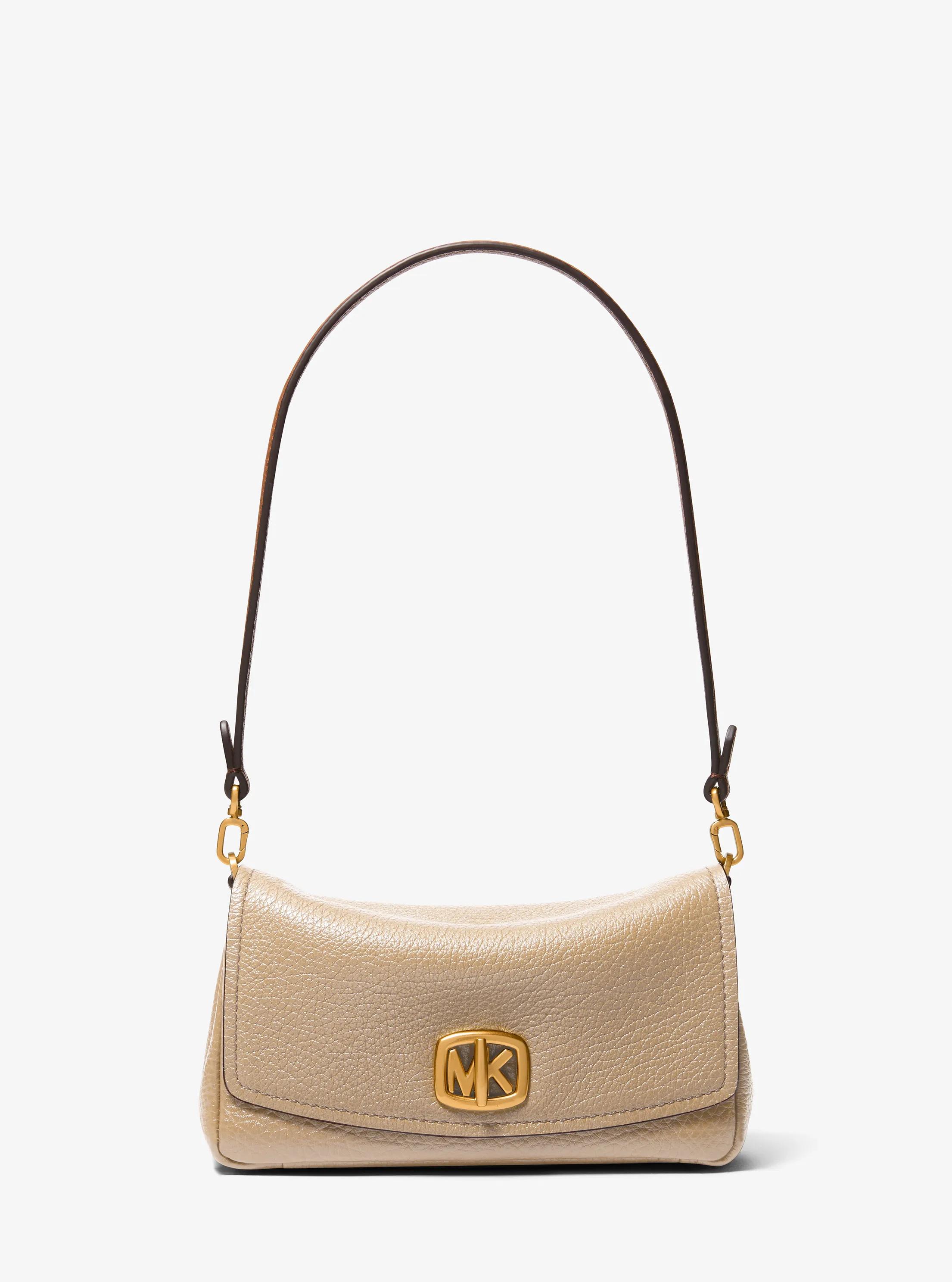 Bolso pochette Bryant peque&ntilde;o de piel texturizada in CAQUI | Michael Kors
