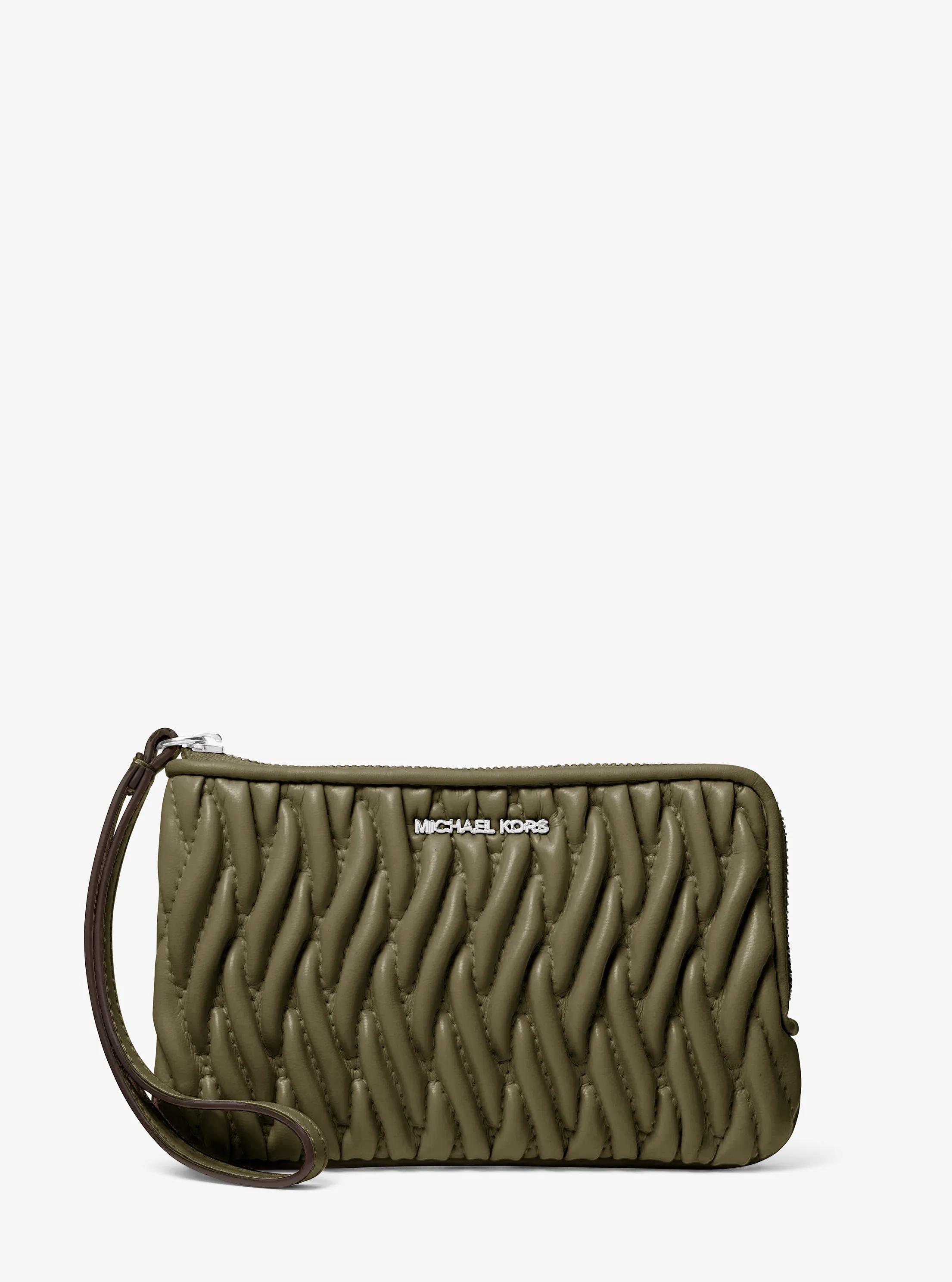 Bolso de pulsera Jet Set peque&ntilde;o con matelass&eacute; in OLIVA | Michael Kors