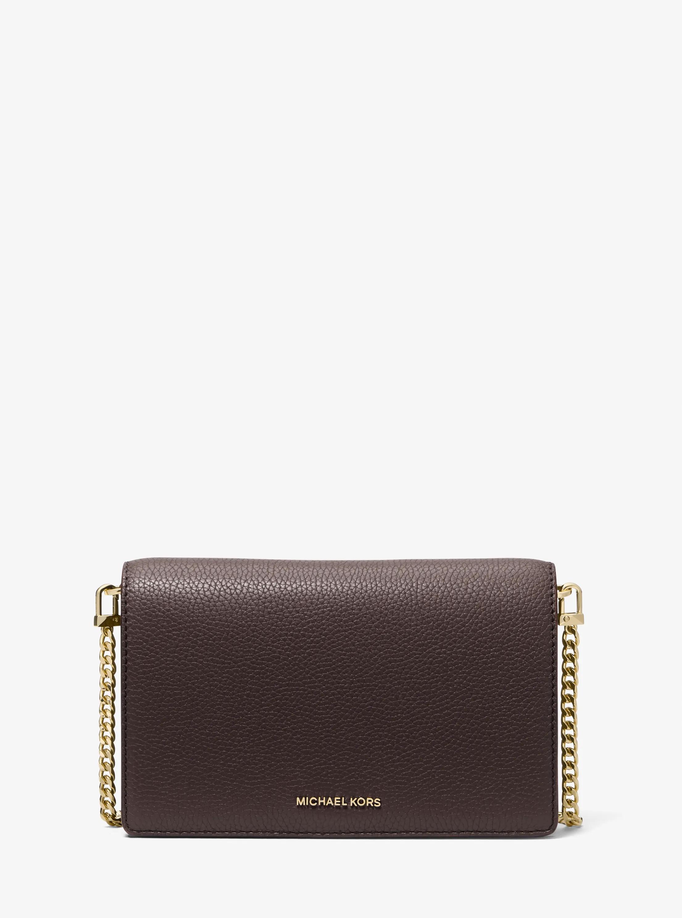 Bandolera Jet Set mediana de piel granulada in CHOCOLATE | Michael Kors