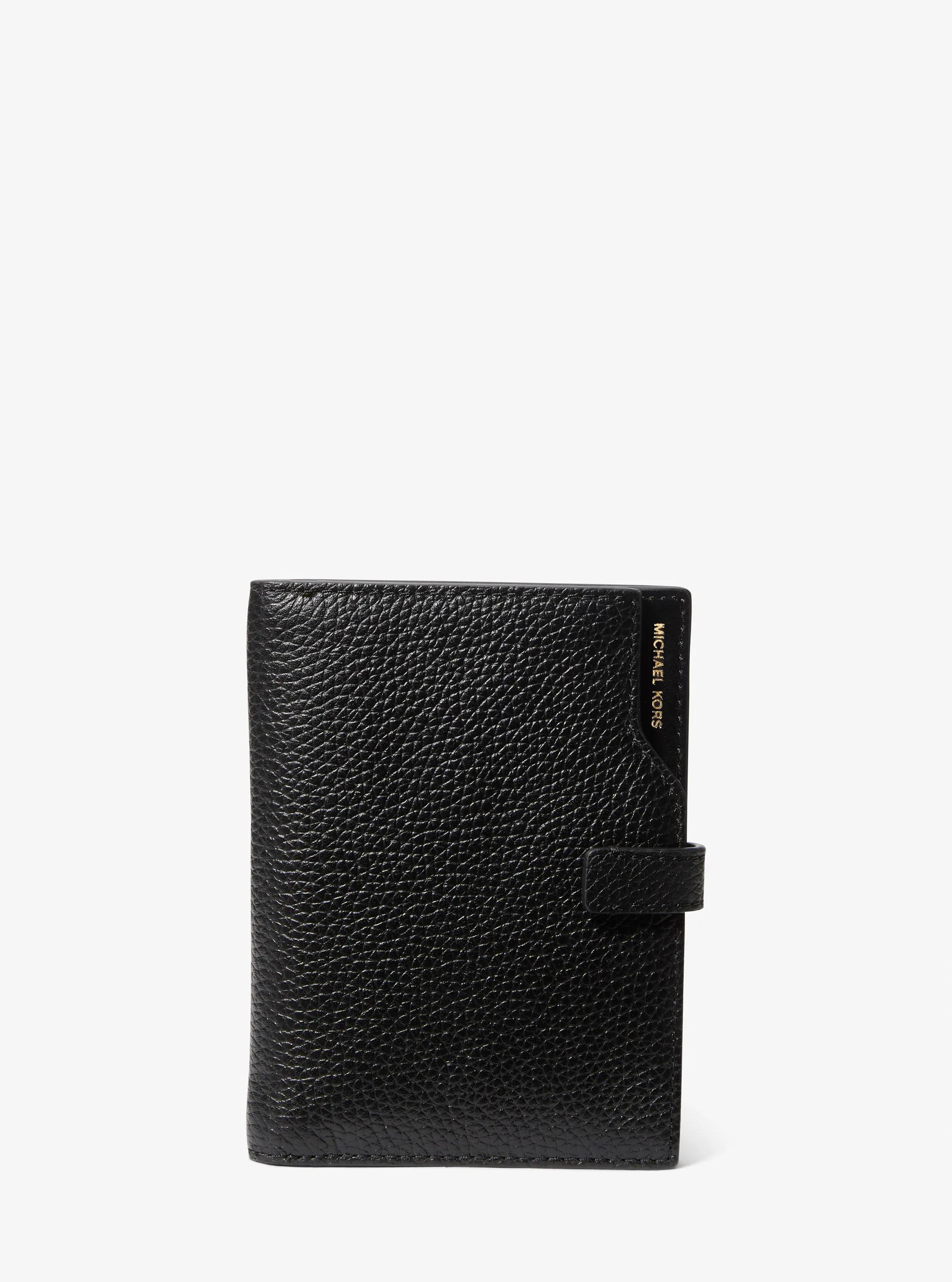 Jet Set Pebbled Leather Passport Wallet
