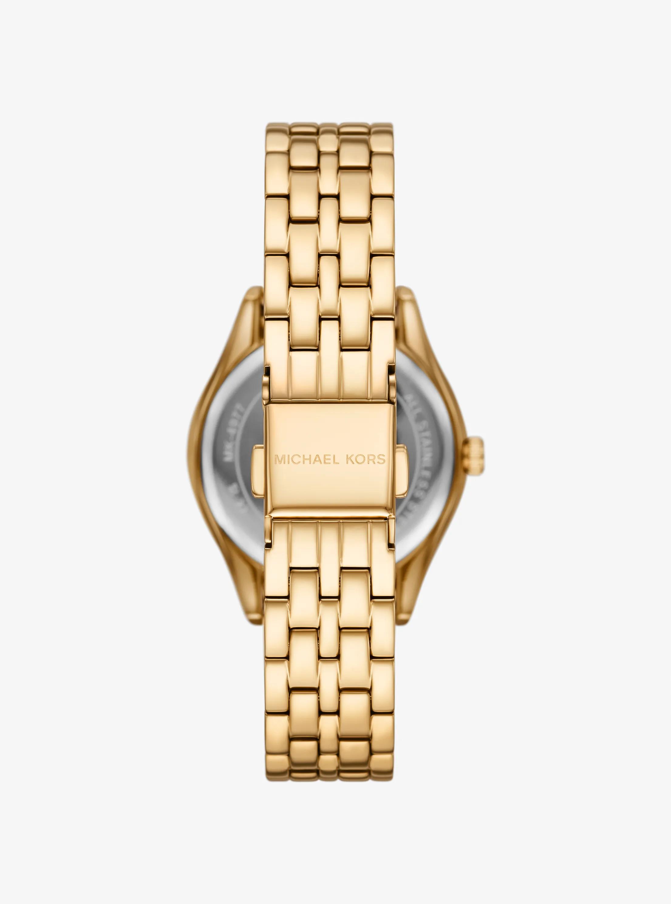 Mini Harlowe Pavé Gold-Tone Watch and Jewelry Set