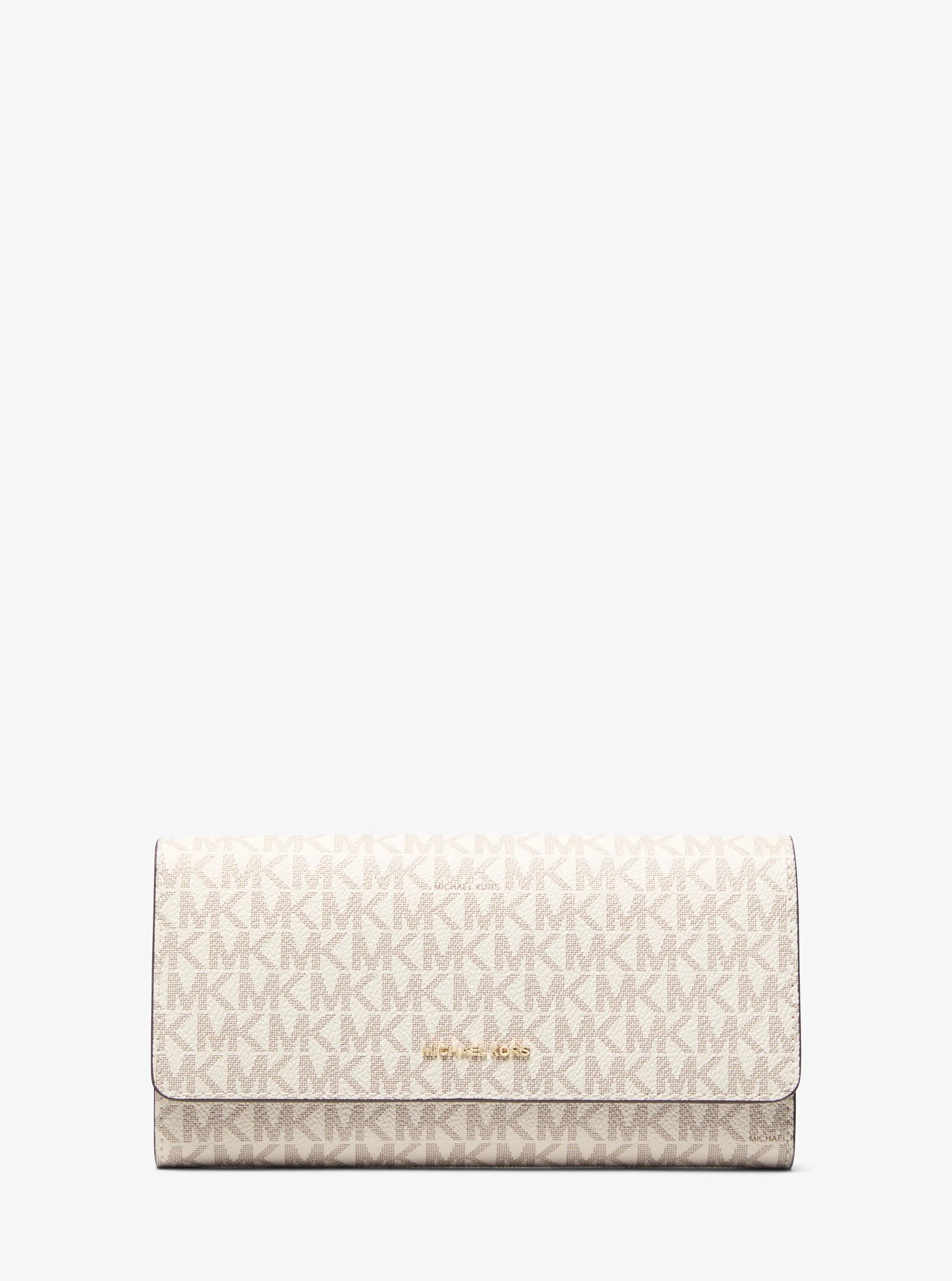 Jet Set Signature Logo Travel Organizer in VANILLA/ACORN | Michael Kors