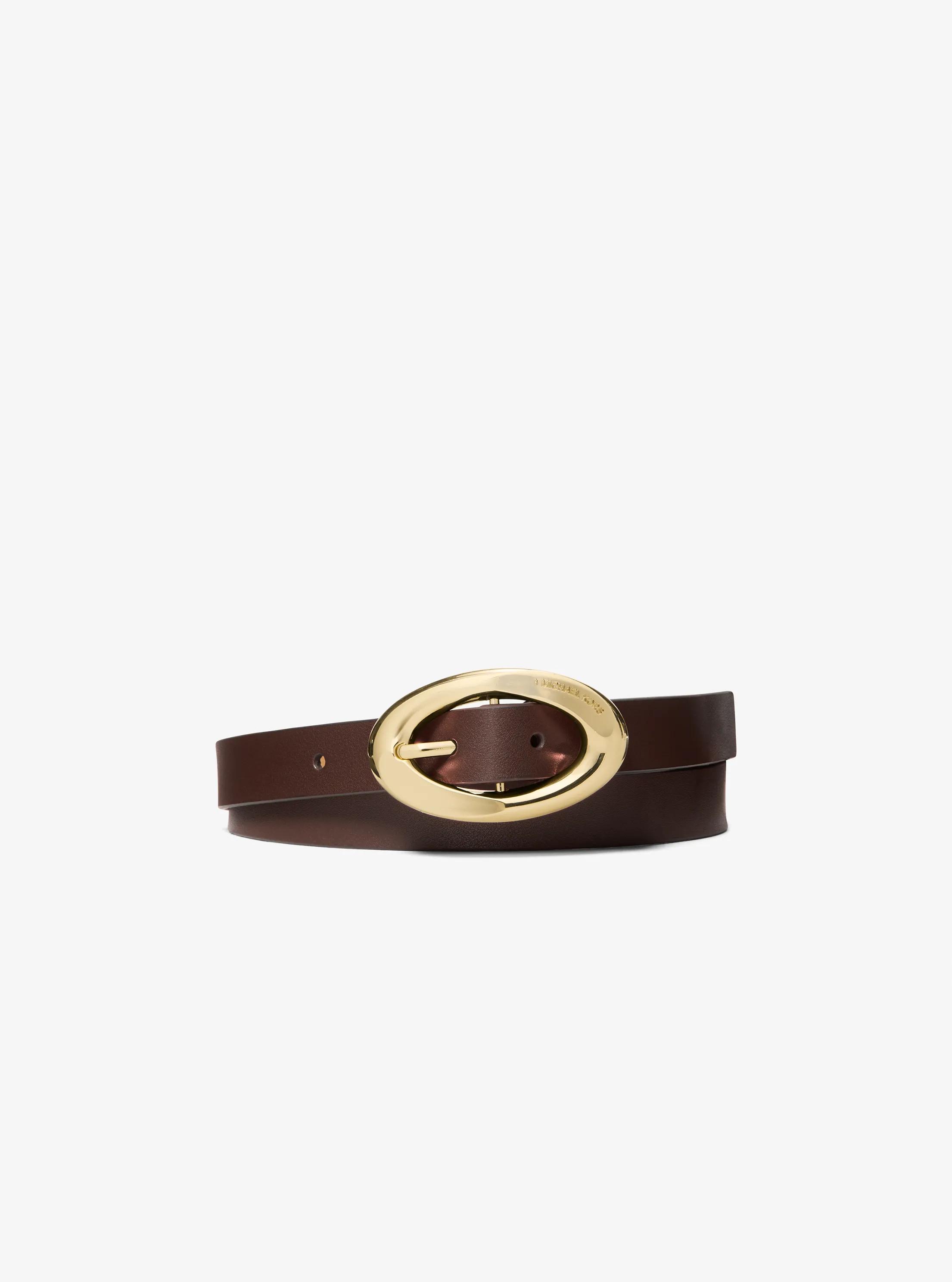 MK Riem van leer - Bruin - Michael Kors