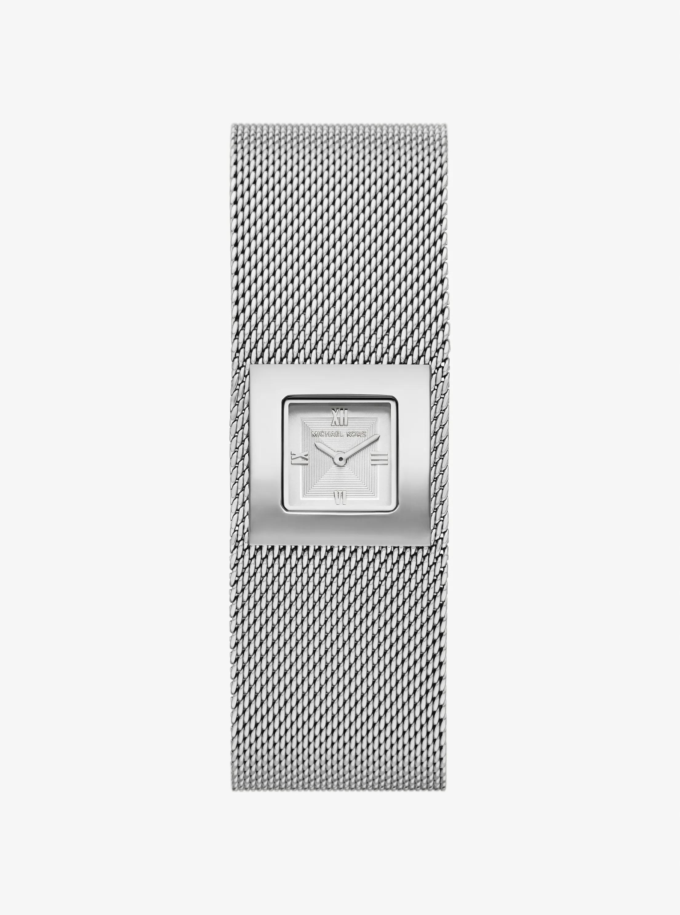 Petite montre argent&eacute;e Georgie &agrave; bracelet en maille in ARGENT | Michael Kors