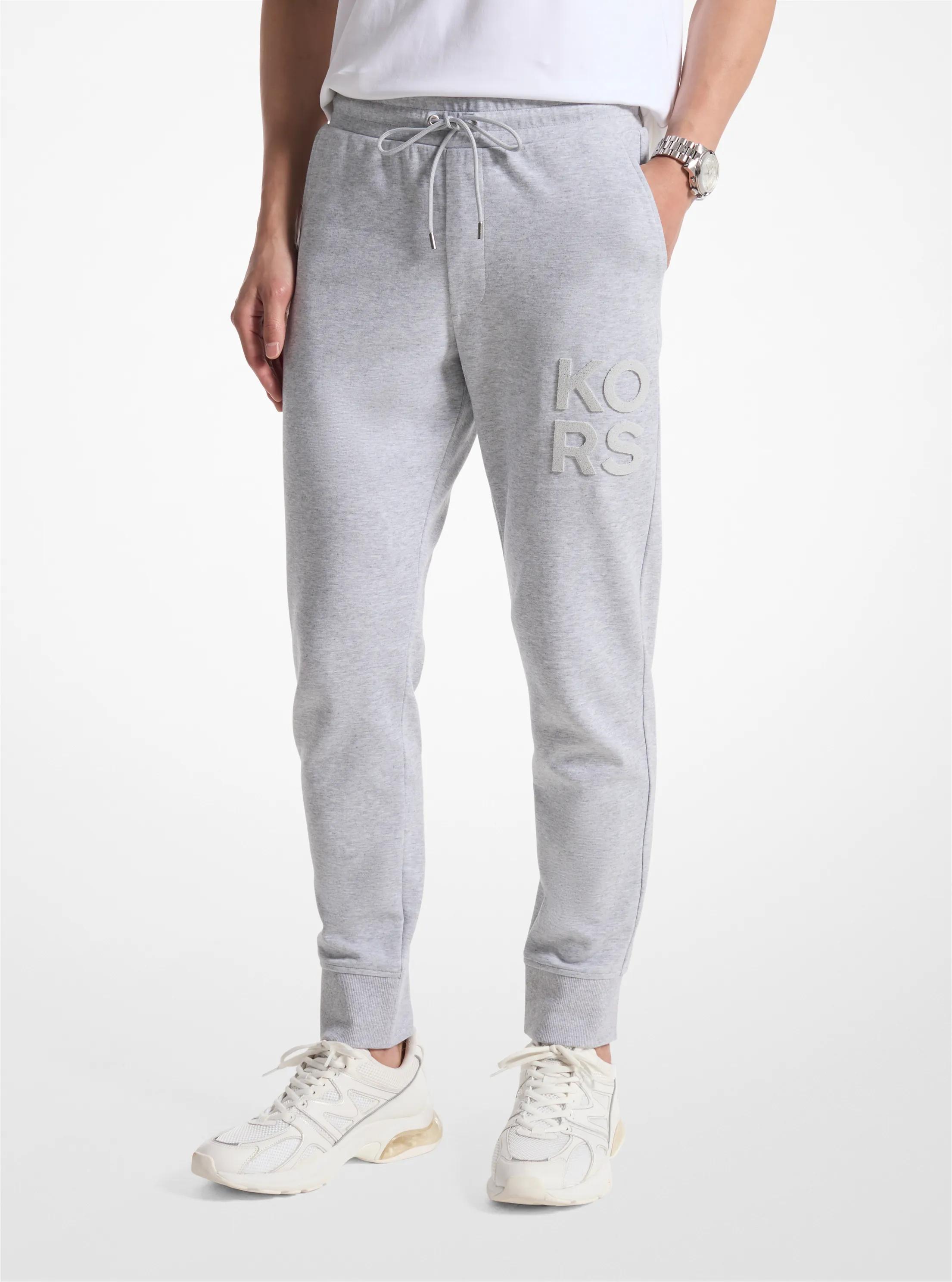 Pantalon de jogging KORS en m&eacute;lange de coton in GRIS PIERRE | Michael Kors