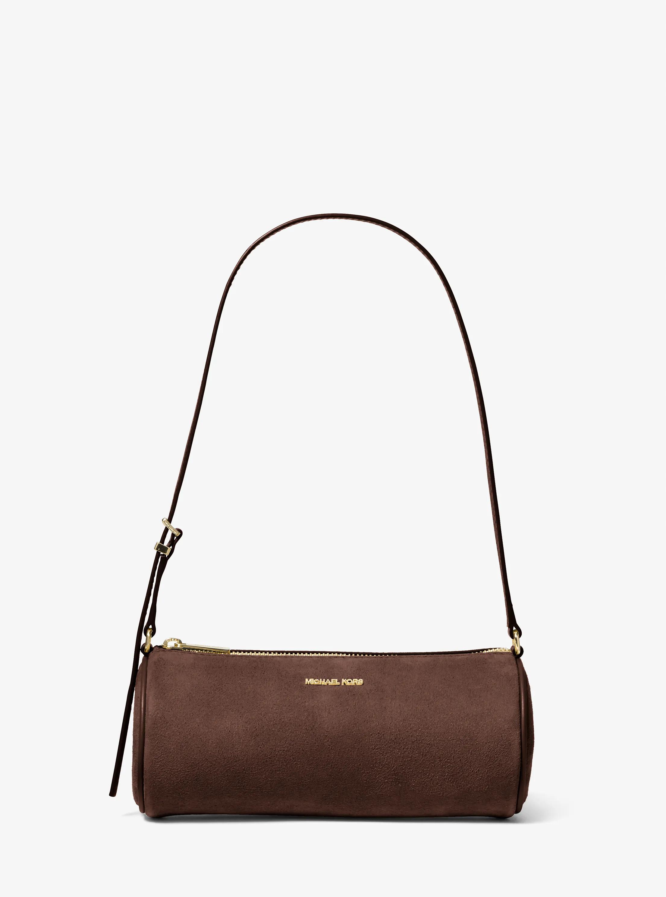 Bolso pochette Ashton peque&ntilde;o de forma cil&iacute;ndrica in NUEZ MOSCADA | Michael Kors