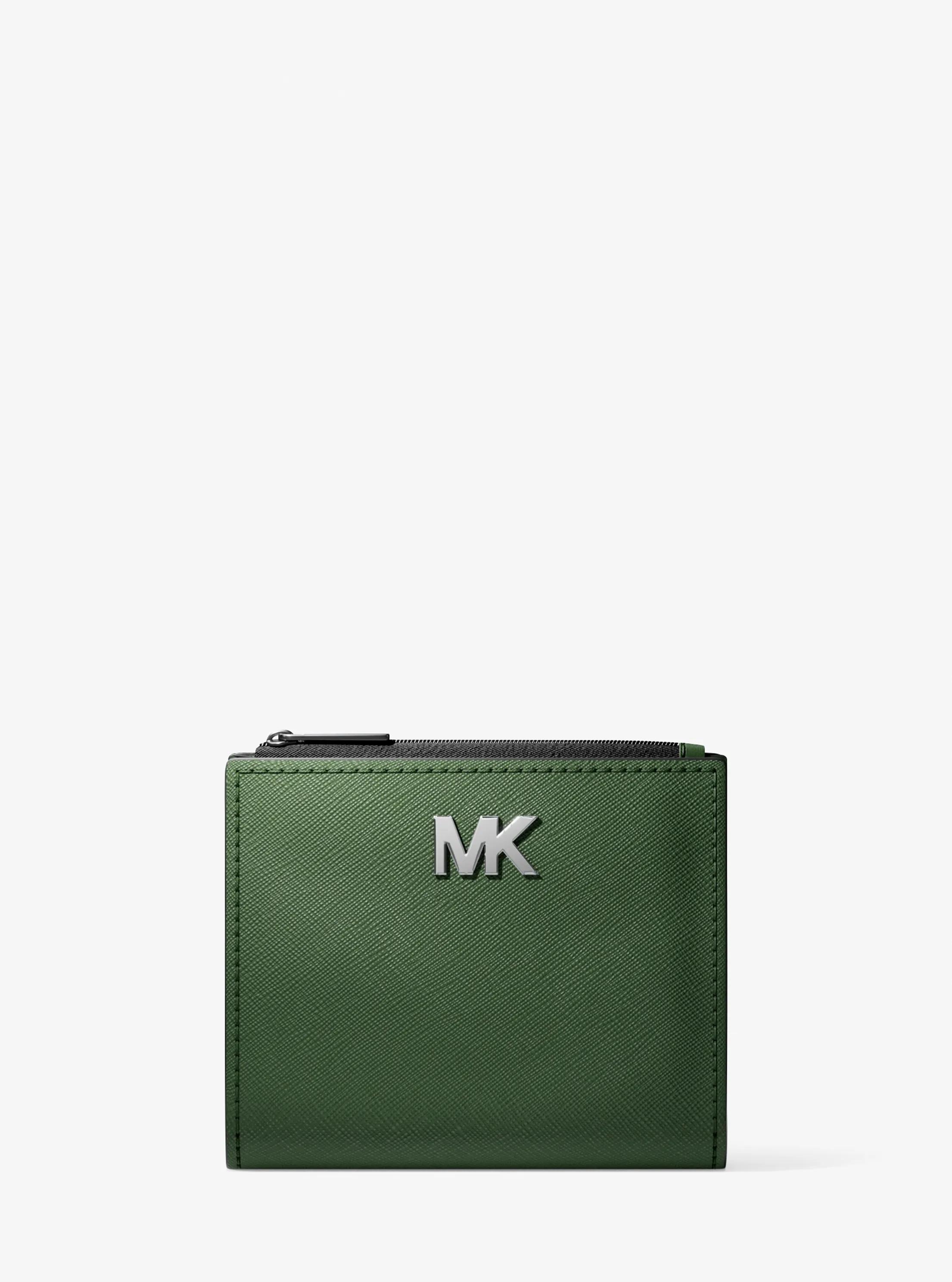 Cooper Leather Zip Wallet in AMAZON GREEN | Michael Kors