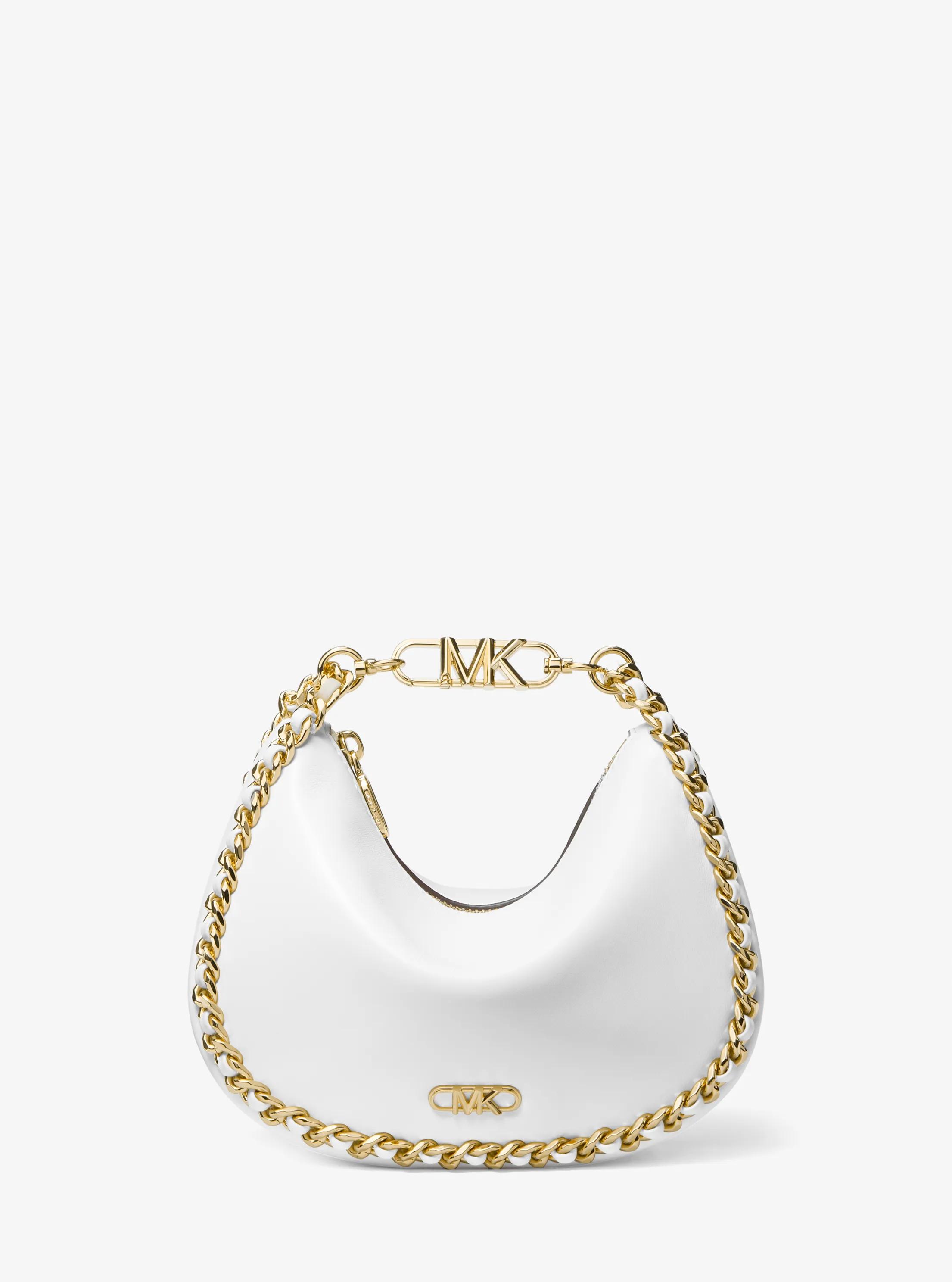 Bolso de hombro Kendall peque&ntilde;o de piel con adornos