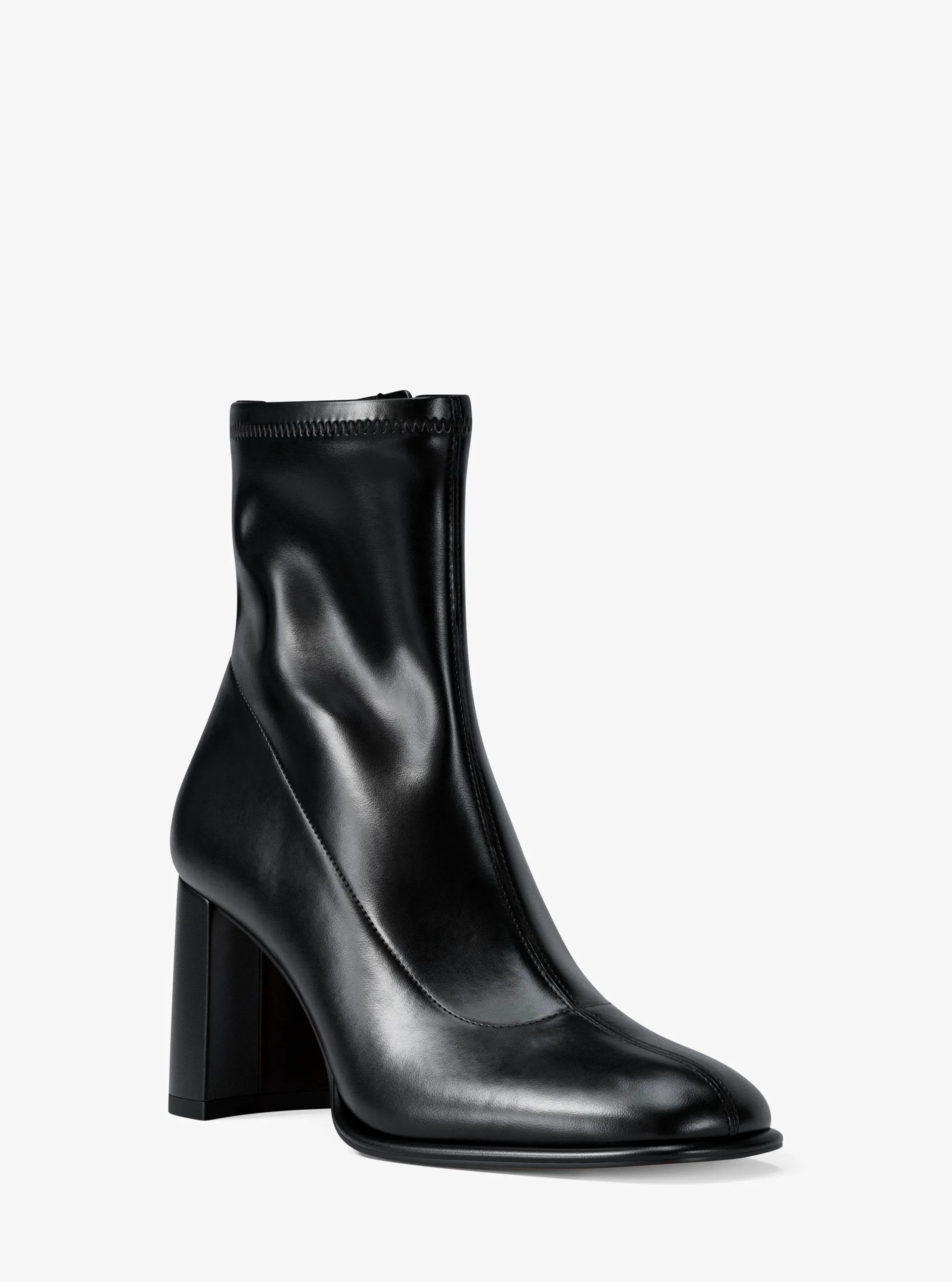Vienna Block Heel Boot in BLACK | Michael Kors