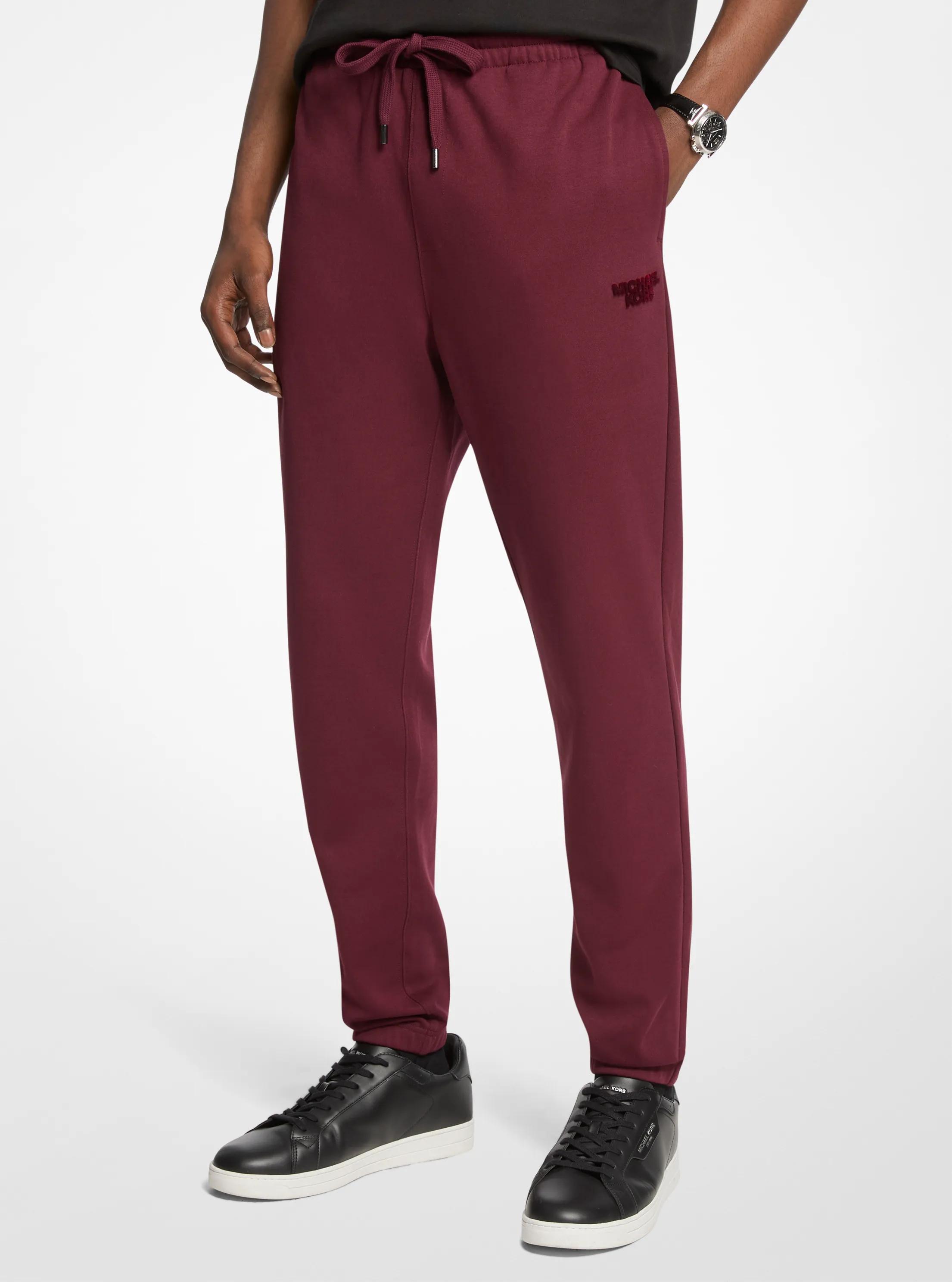 Cotton Blend Jogger in OXBLOOD | Michael Kors