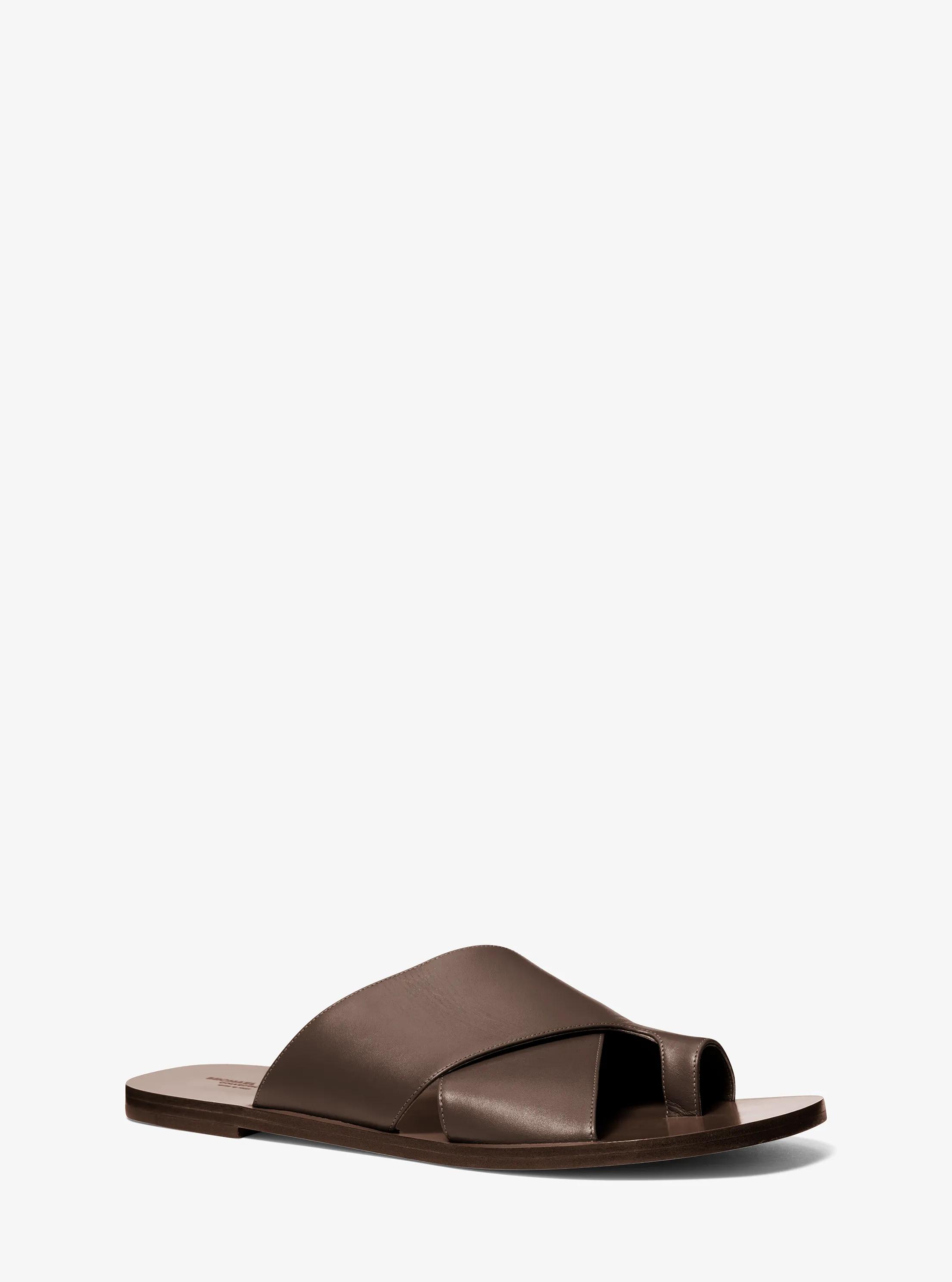 Mackenzie Leather Sandal in EXPRESO | Michael Kors