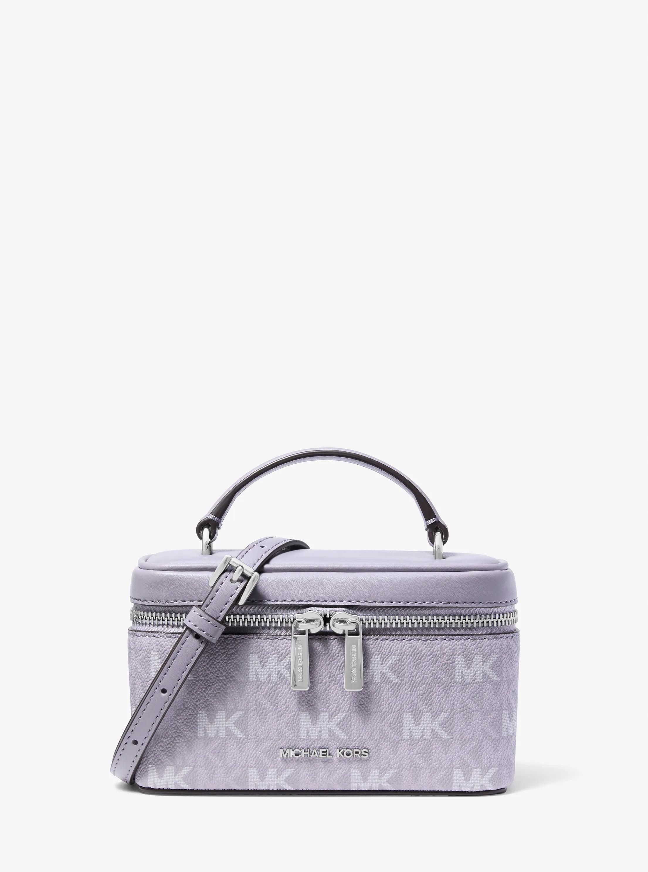 Vivi Small Signature Logo Vanity Crossbody Bag in LILAC | Michael Kors