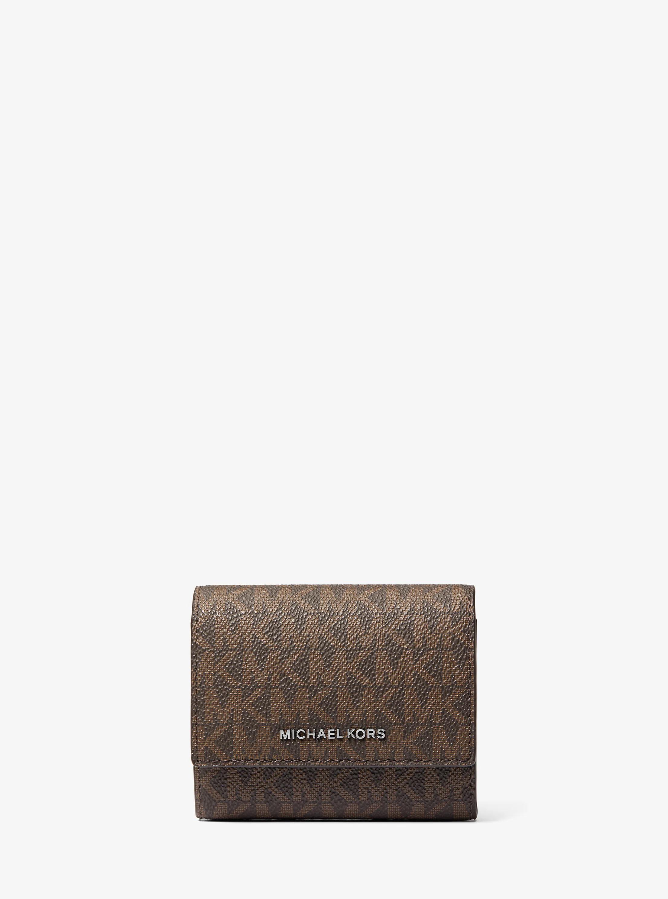 Hudson Signature Logo Wallet in BROWN/LUGGAGE | Michael Kors