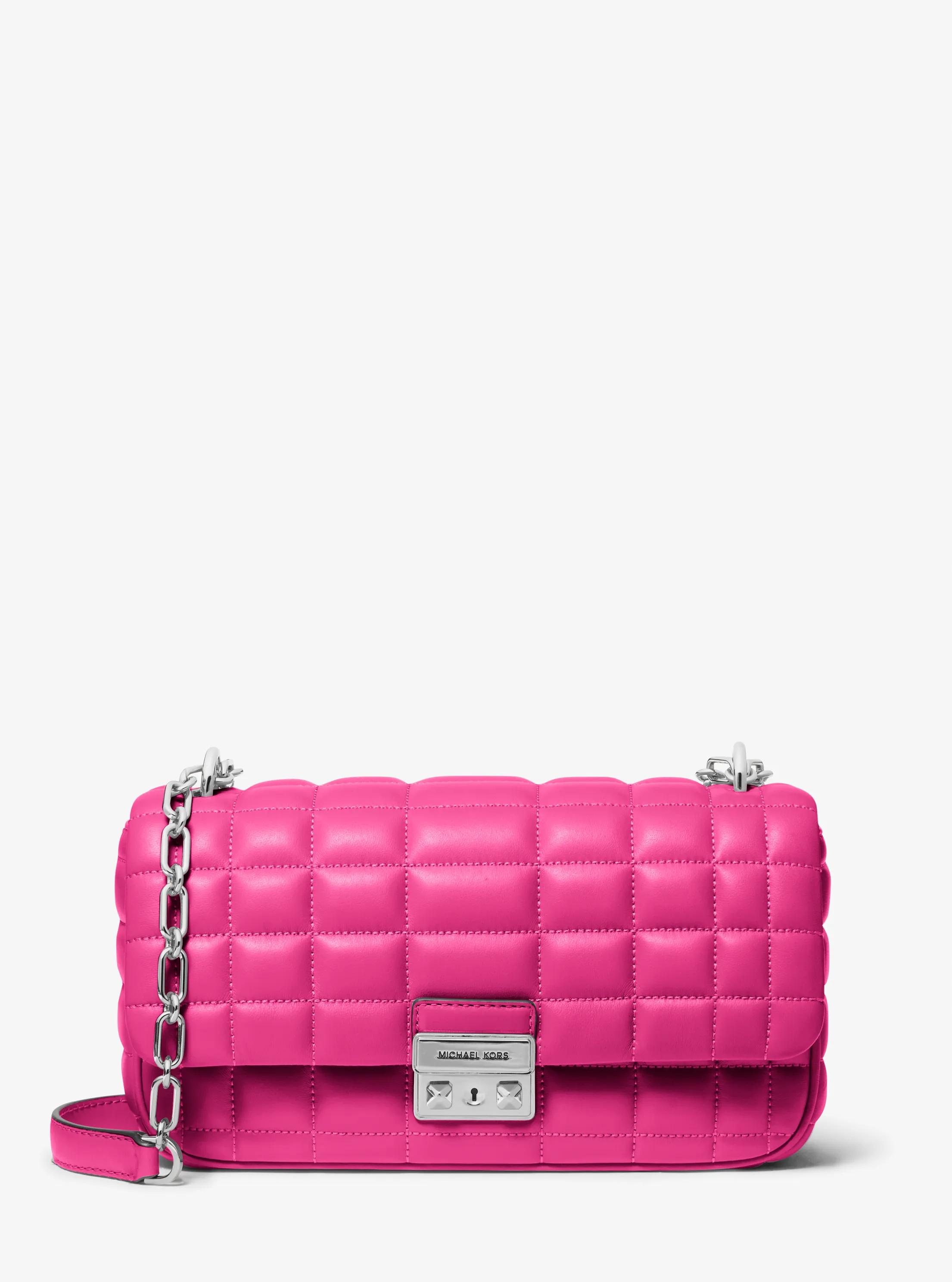 Bolso de hombro Tribeca grande de piel acolchada in BAYA SILVESTRE | Michael Kors