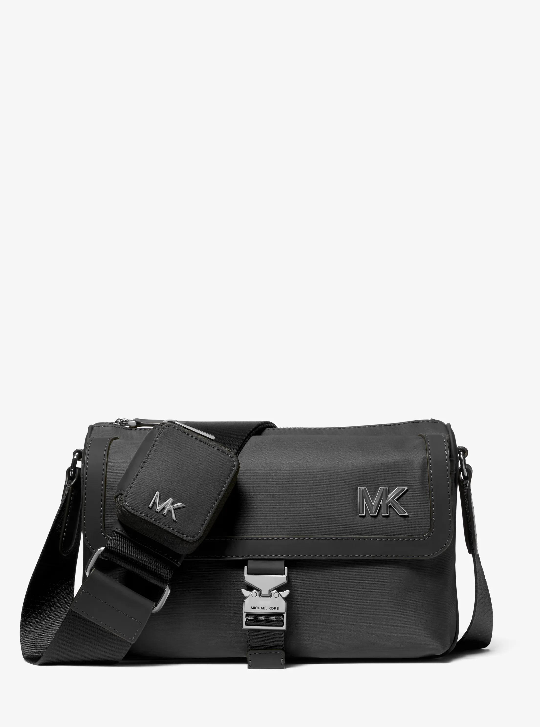 MK Besace Eli en nylon avec pochette zippée - Noir - Michael Kors