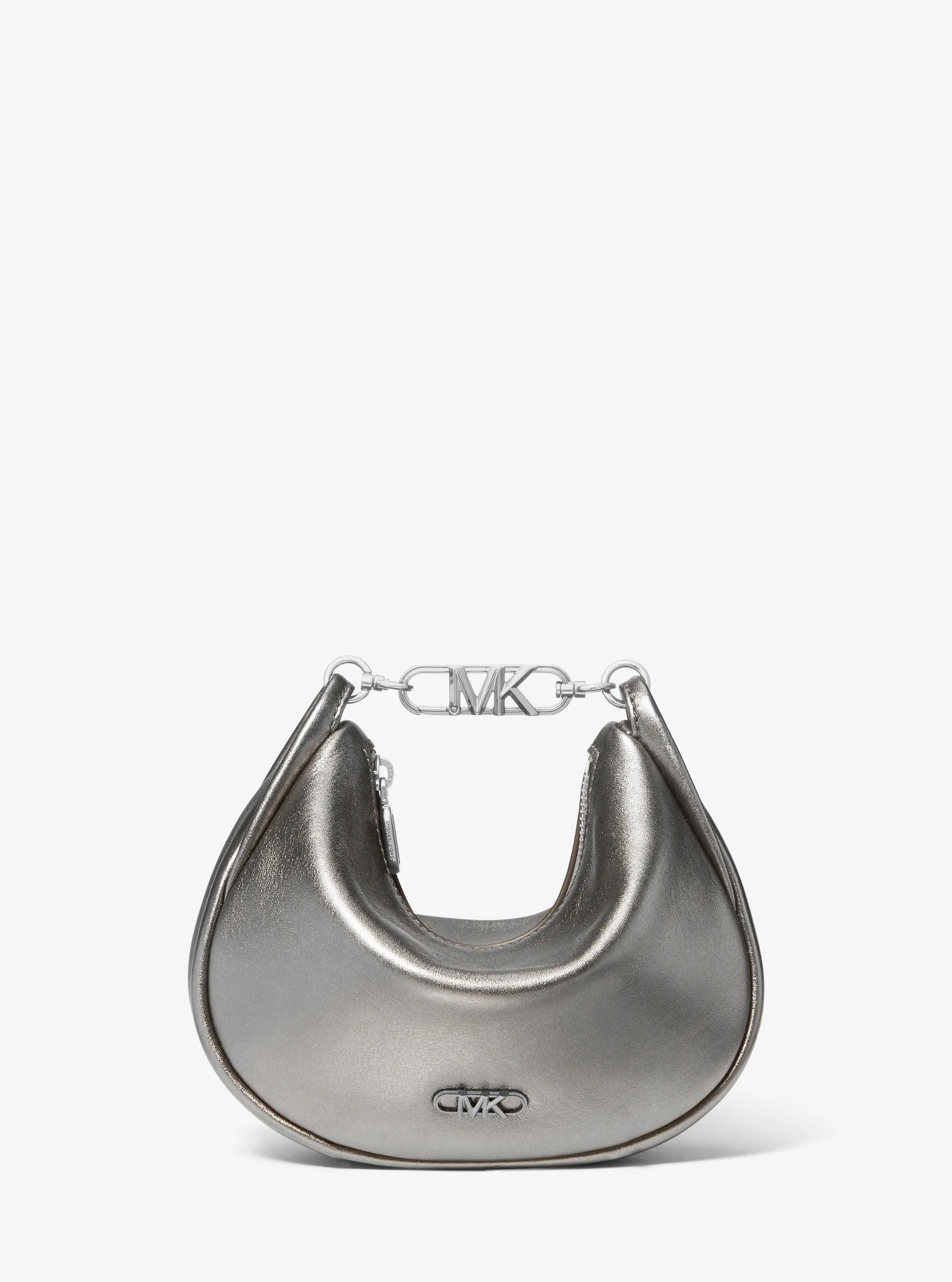 Bolso de hombro Kendall peque&ntilde;o de piel metalizada
