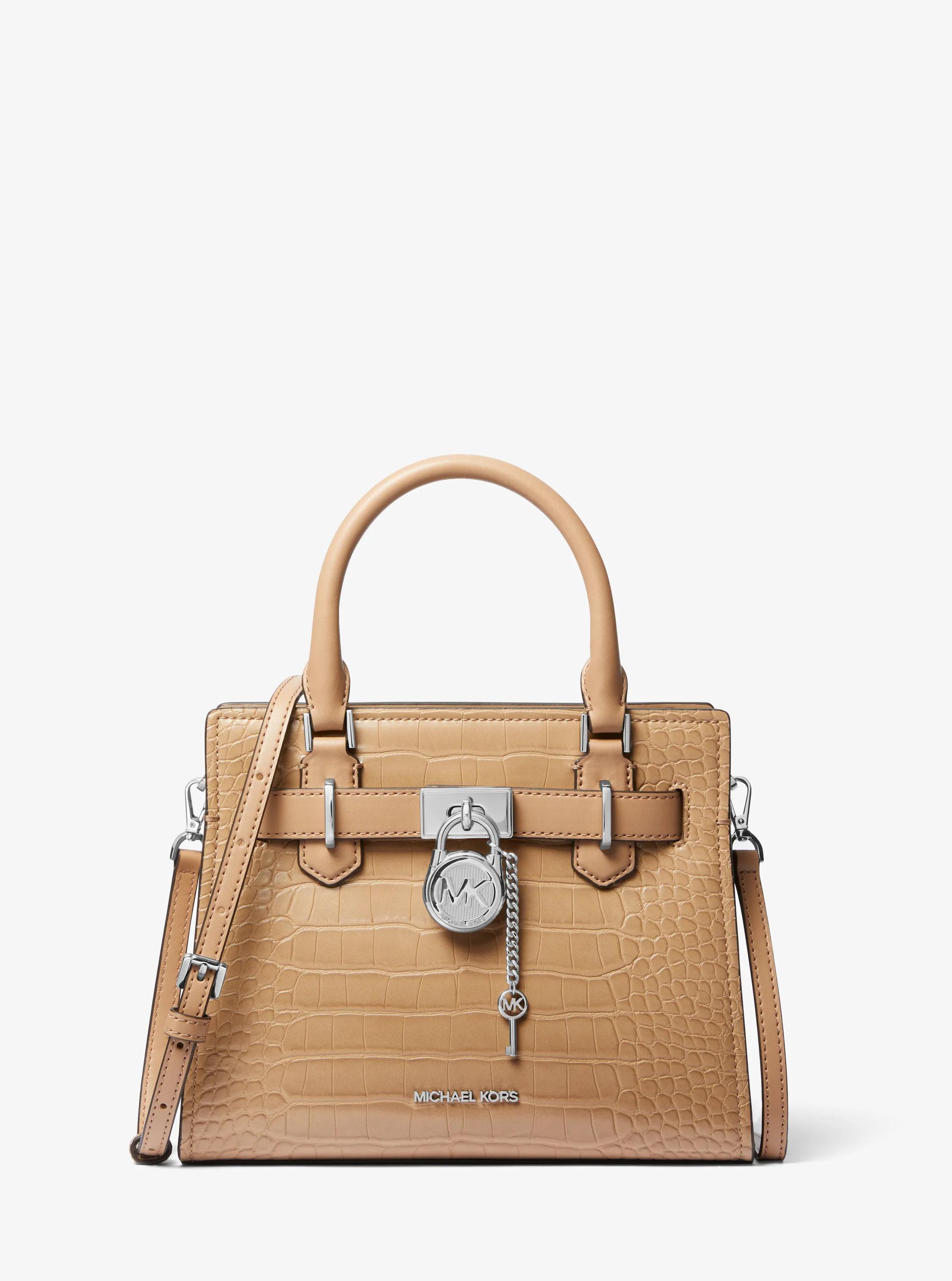 Hamilton Small Crocodile Embossed Satchel