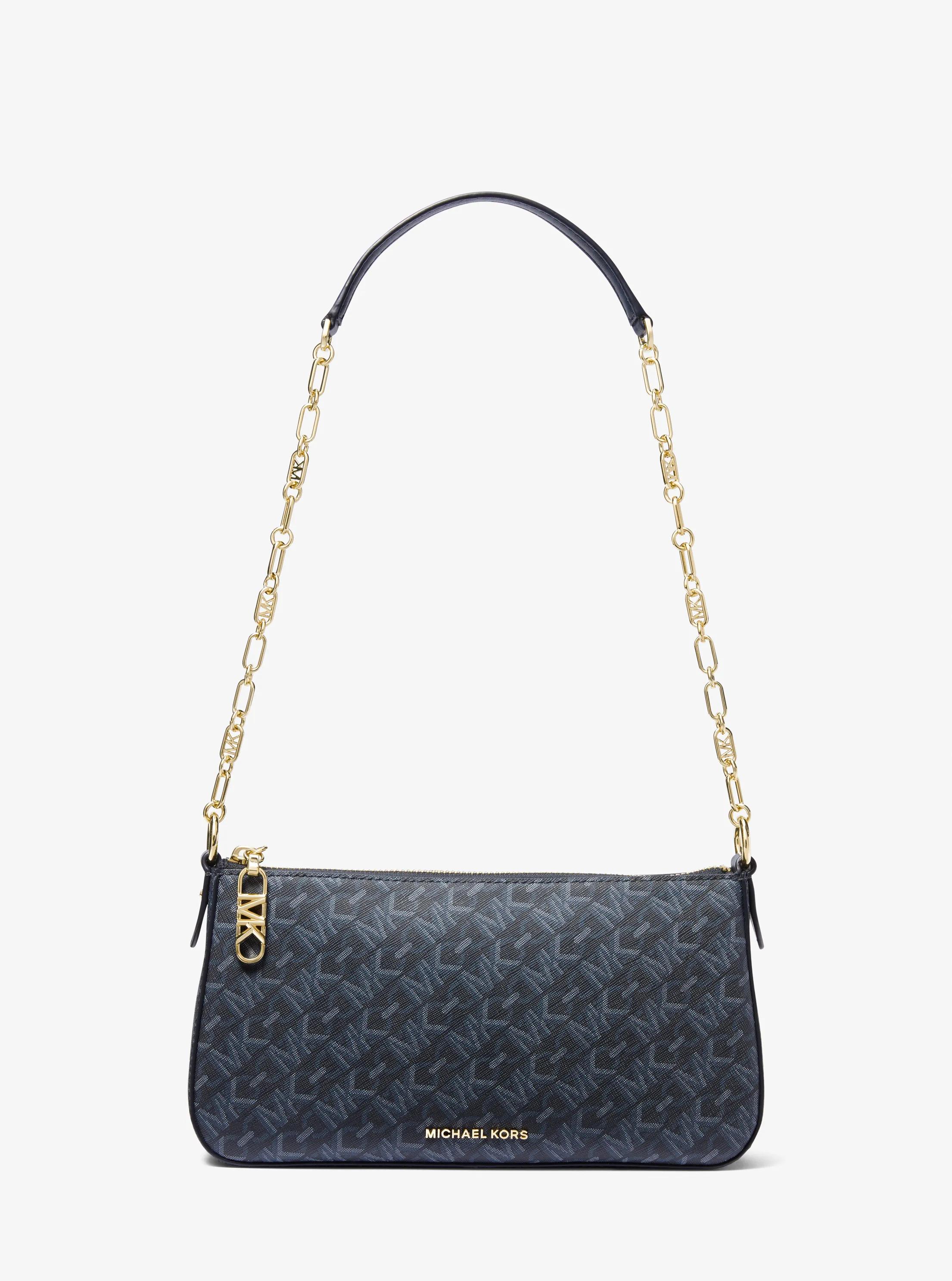 Pochette mediano con cadena de eslabones y logotipo imperio