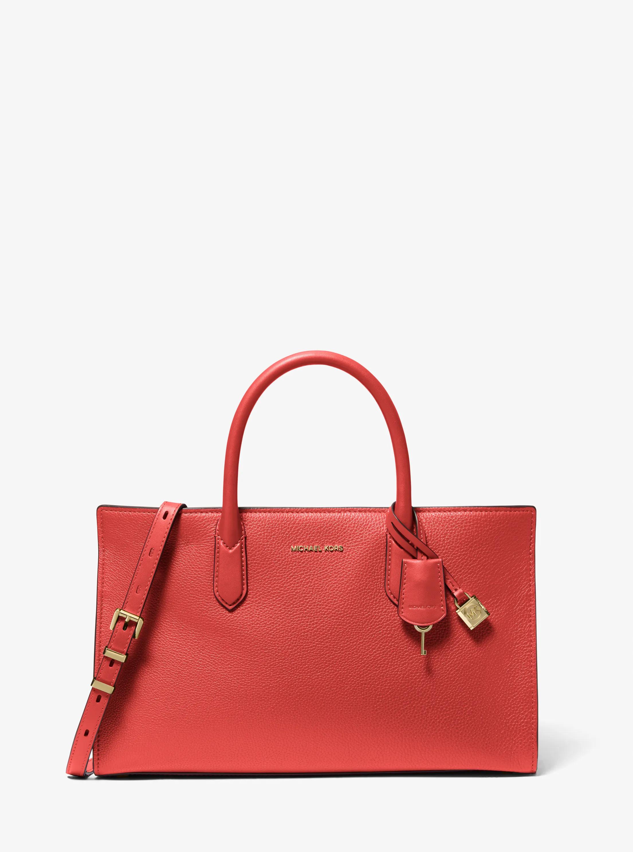 Bolso satchel Scarlett mediano de piel in SIENA QUEMADO | Michael Kors