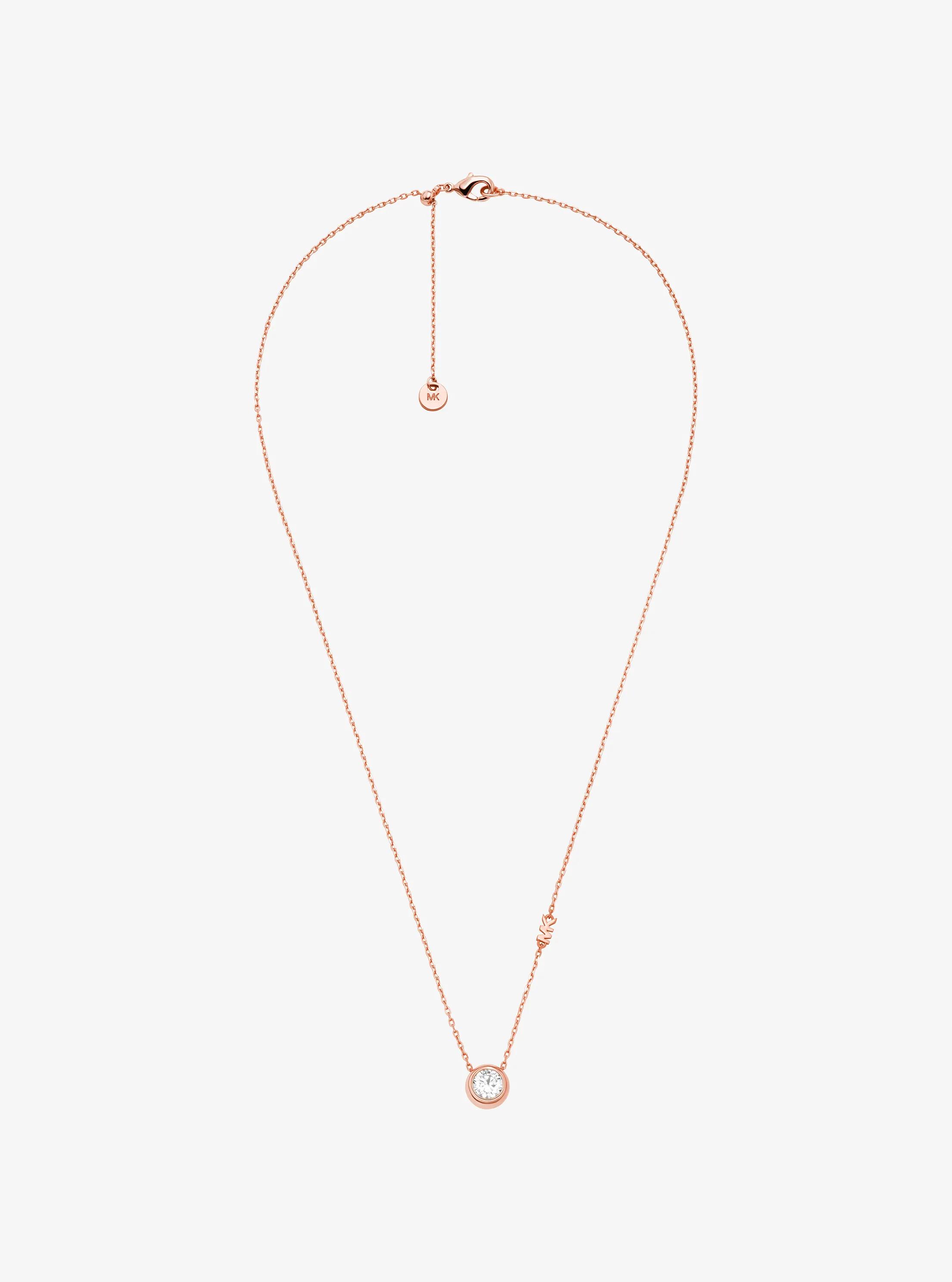 MK Collier avec pendentif pierre ronde - Or Rose - Michael Kors