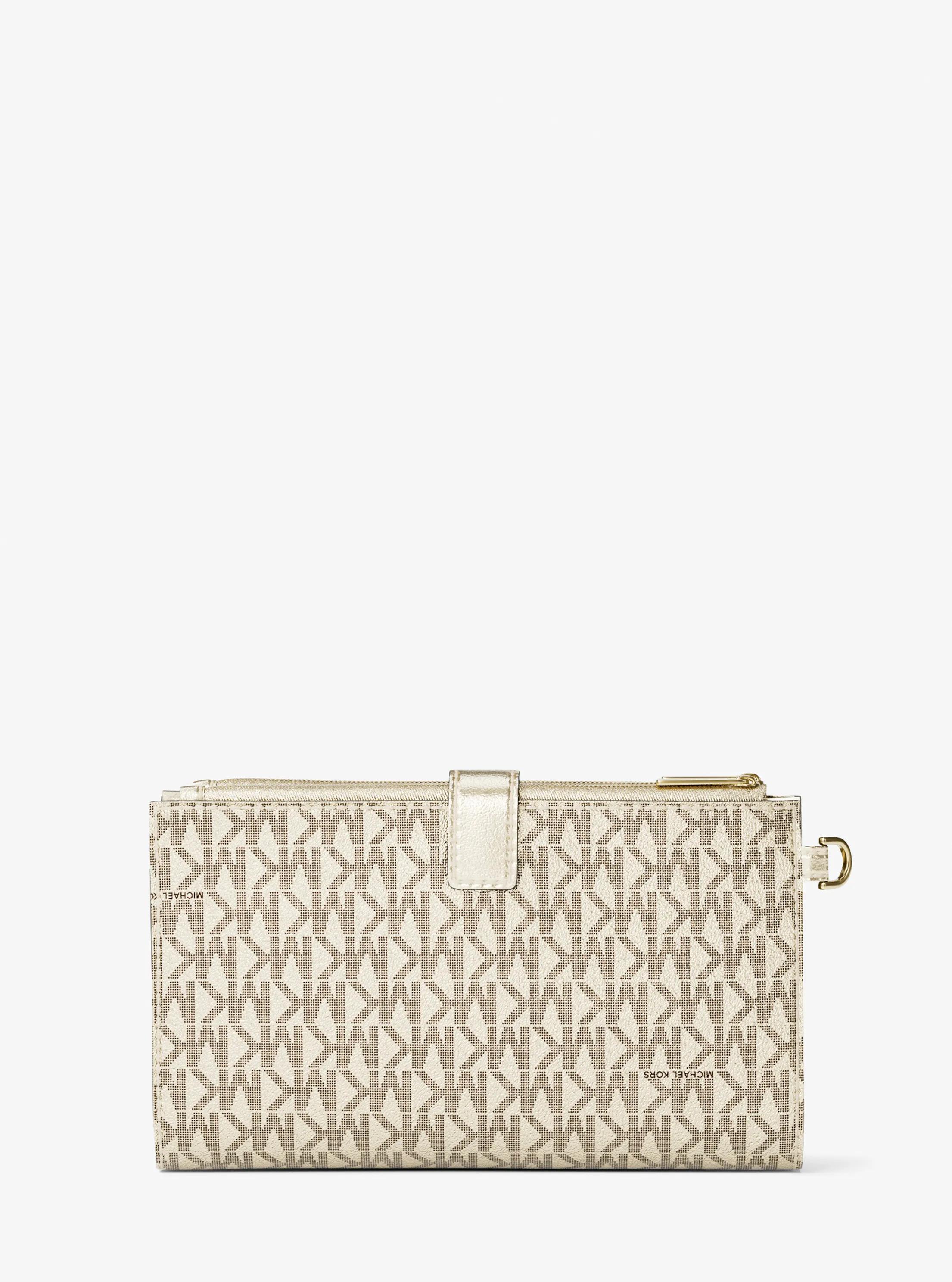 Jet Set Travel Large Signature Logo Wristlet