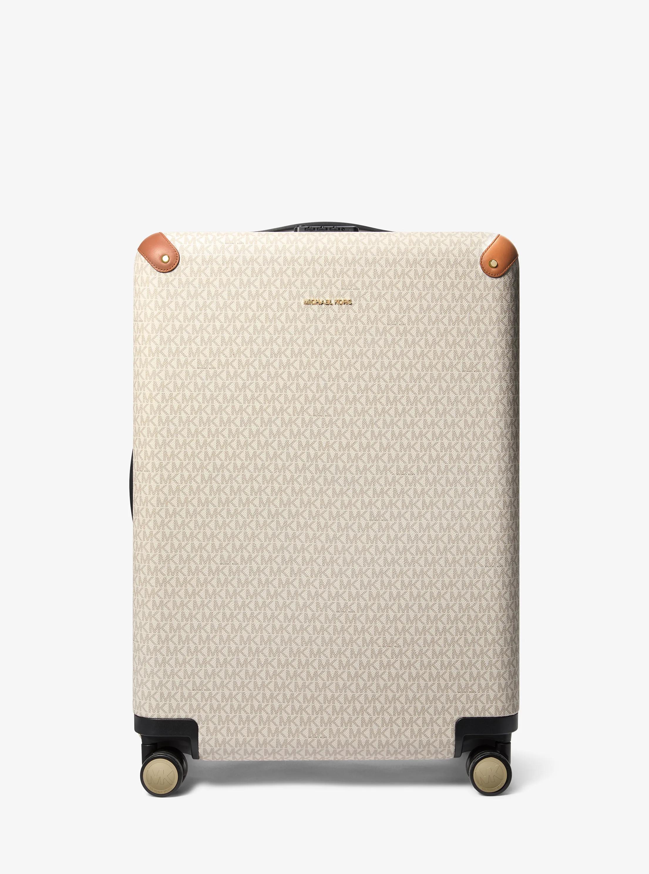 MK Large Logo Suitcase - Natural - Michael Kors