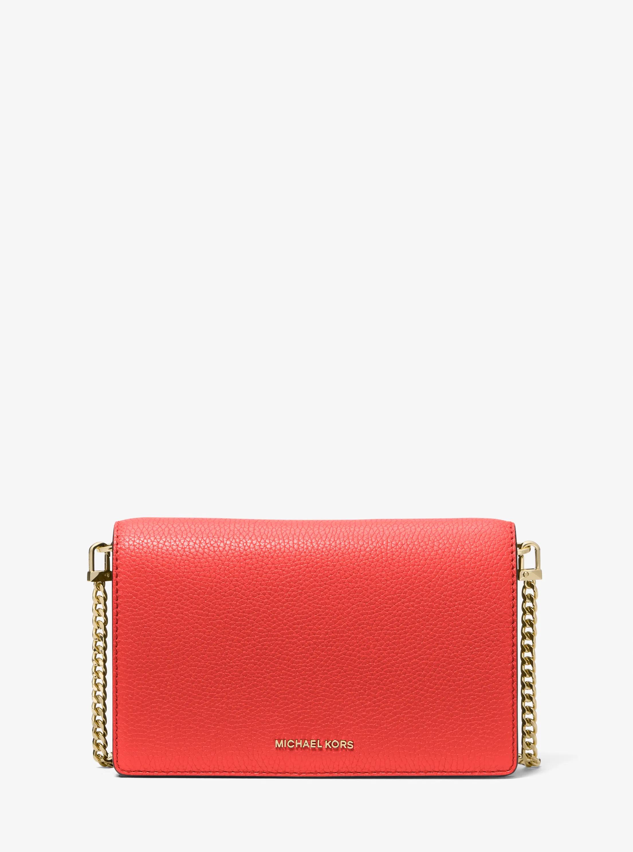 Jet Set Medium Pebbled Leather Crossbody Bag in BURNT SIENNA | Michael Kors