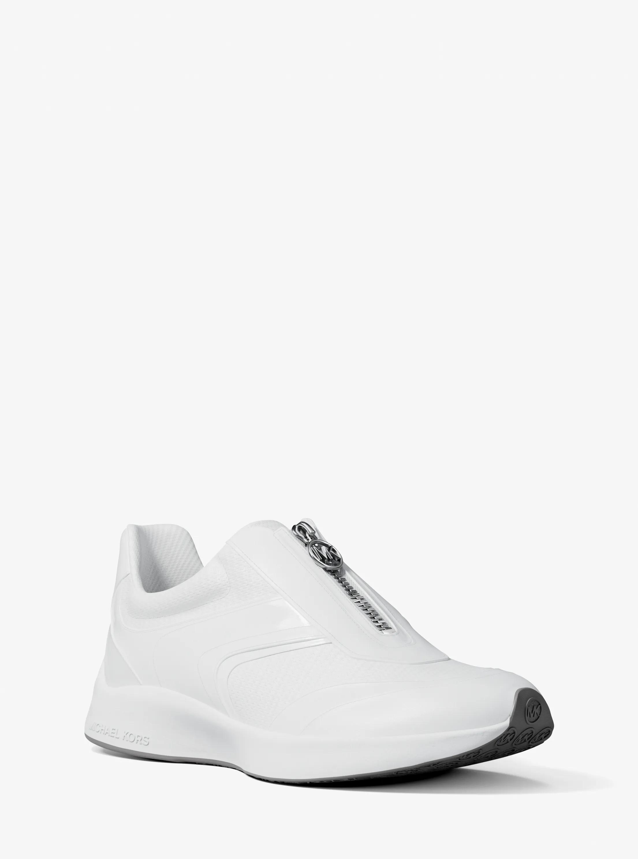 Thea Mixed-Media Trainer in OPTIC WHITE | Michael Kors