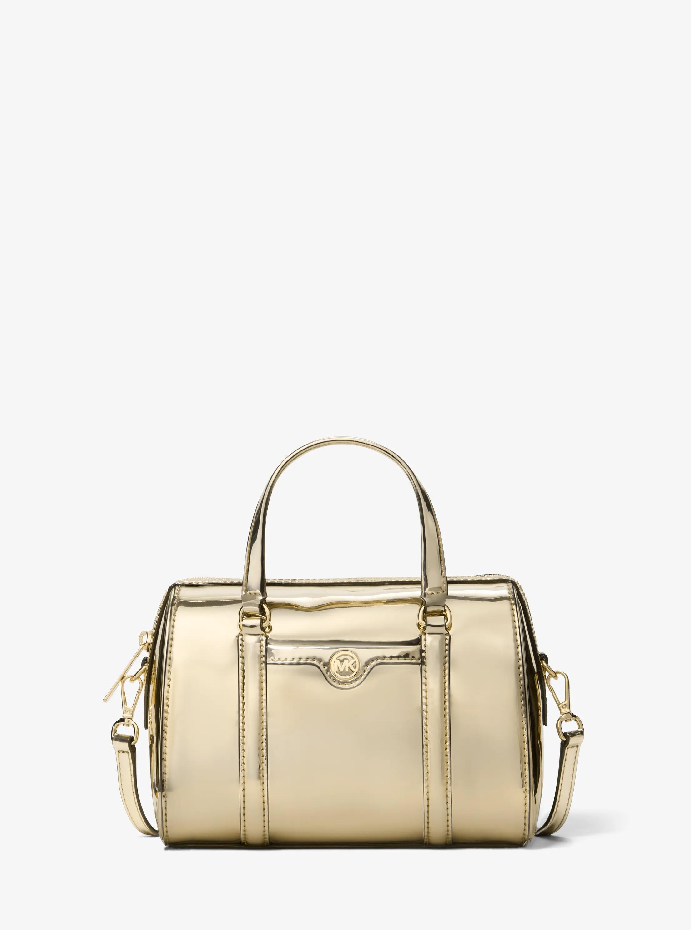 Petit sac &agrave; bandouli&egrave;re convertible Jet Set m&eacute;tallis&eacute; in OR P&Acirc;LE | Michael Kors