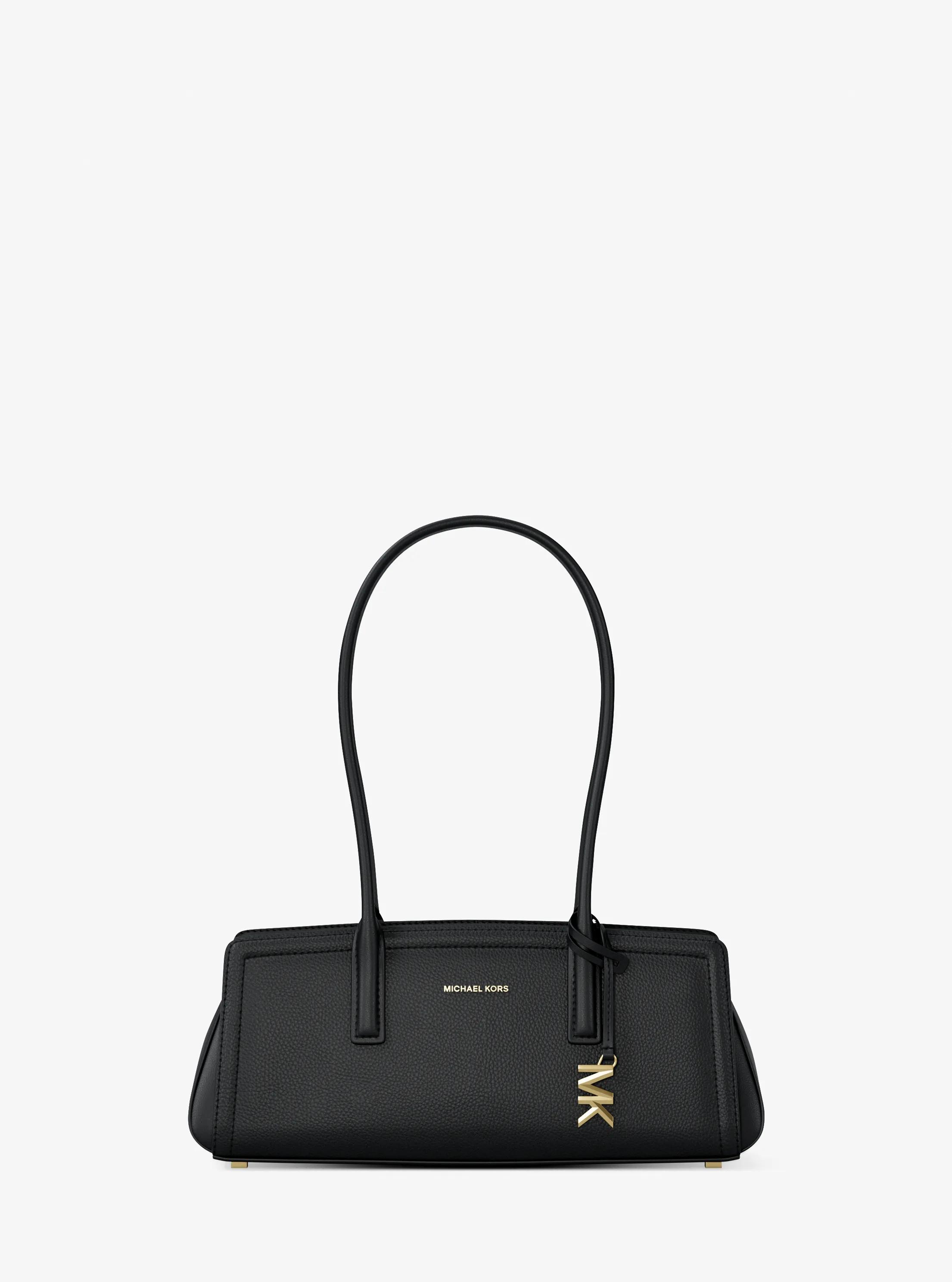 Bolso de hombro Laila peque&ntilde;o de piel in NEGRO | Michael Kors