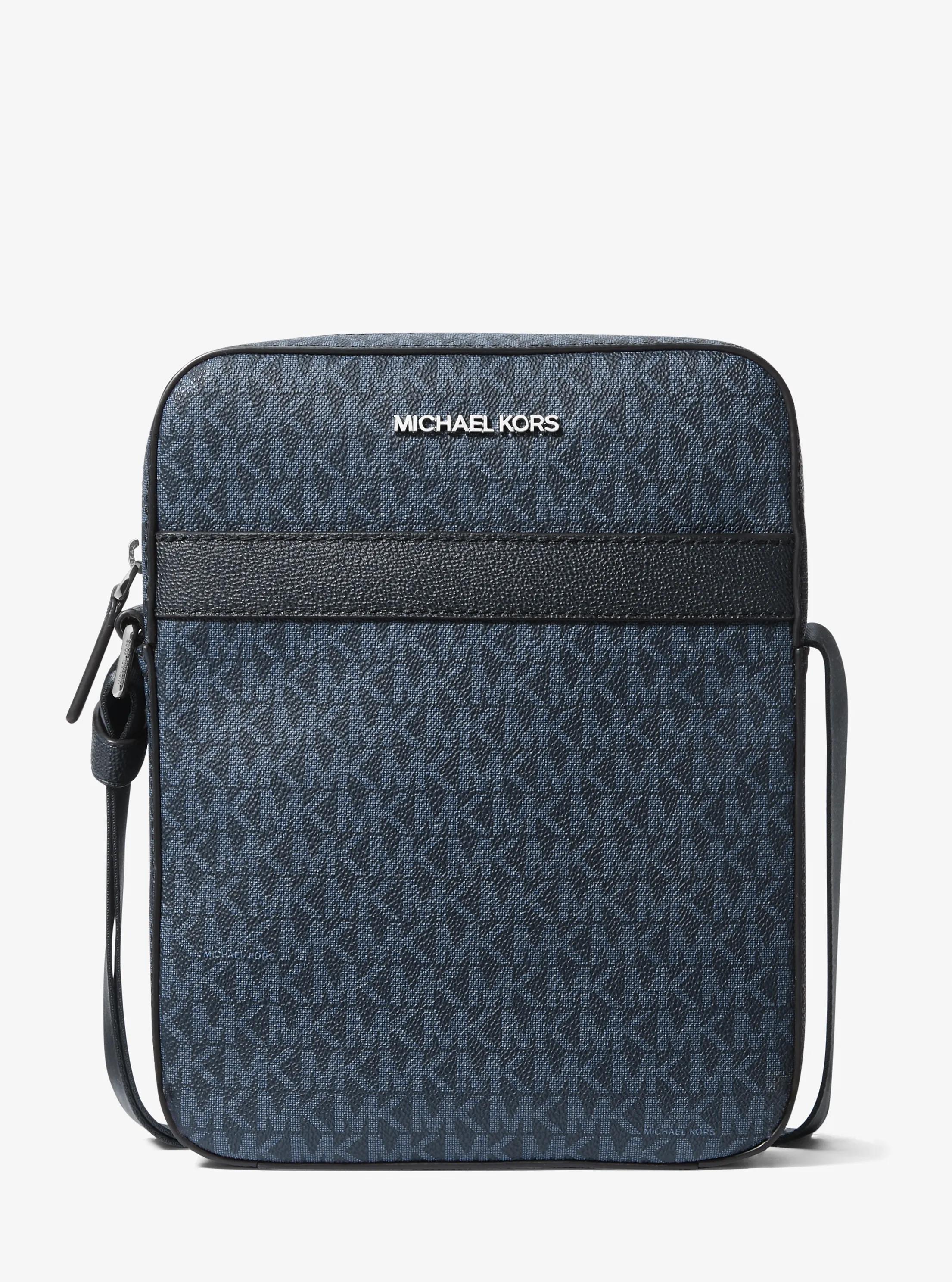 Cooper Signature Logo Flight Bag in ADMRL/PLBLUE | Michael Kors