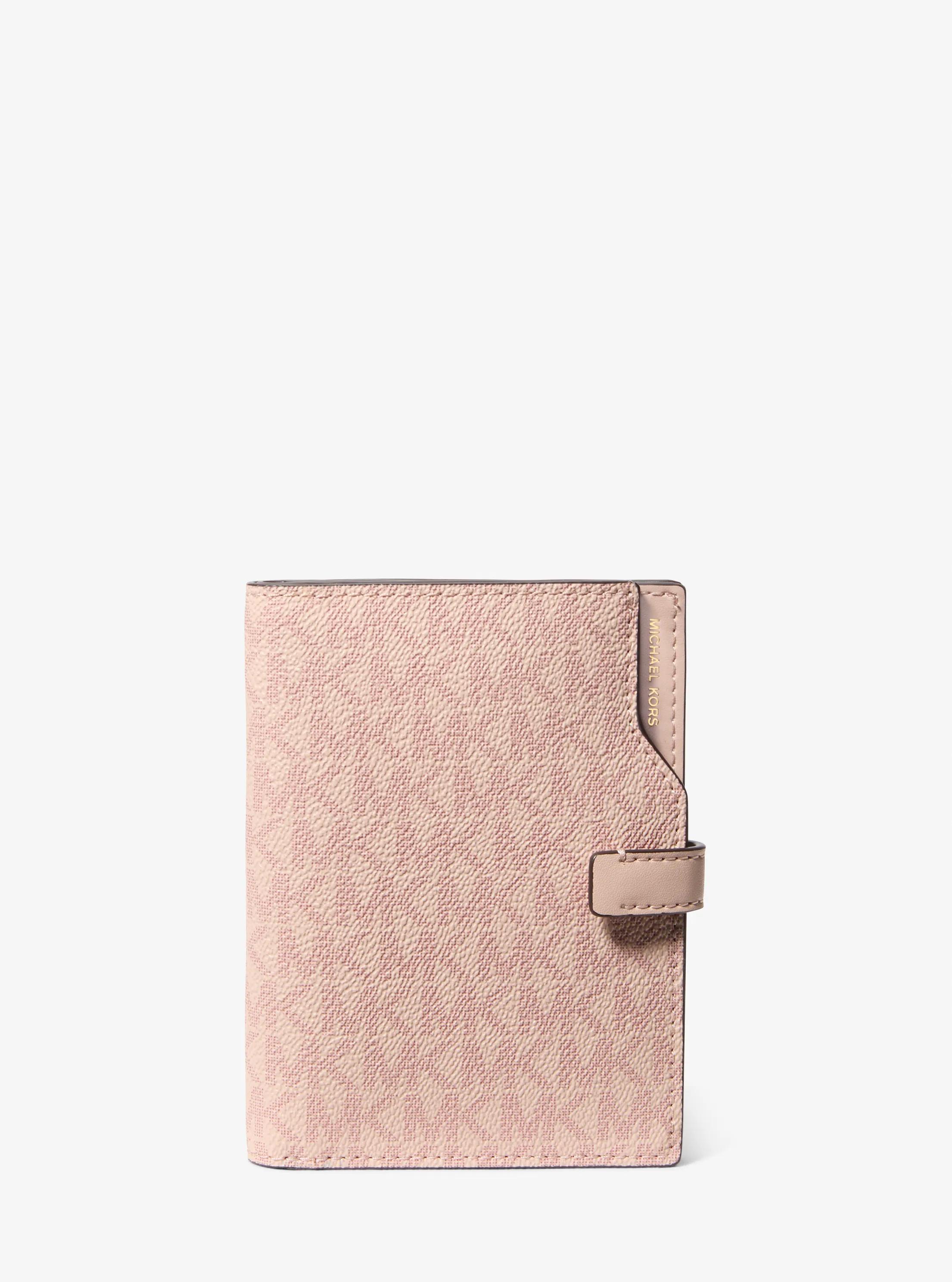 MK Paspoortetui Jet Set met kenmerkend logo - Roze - Michael Kors