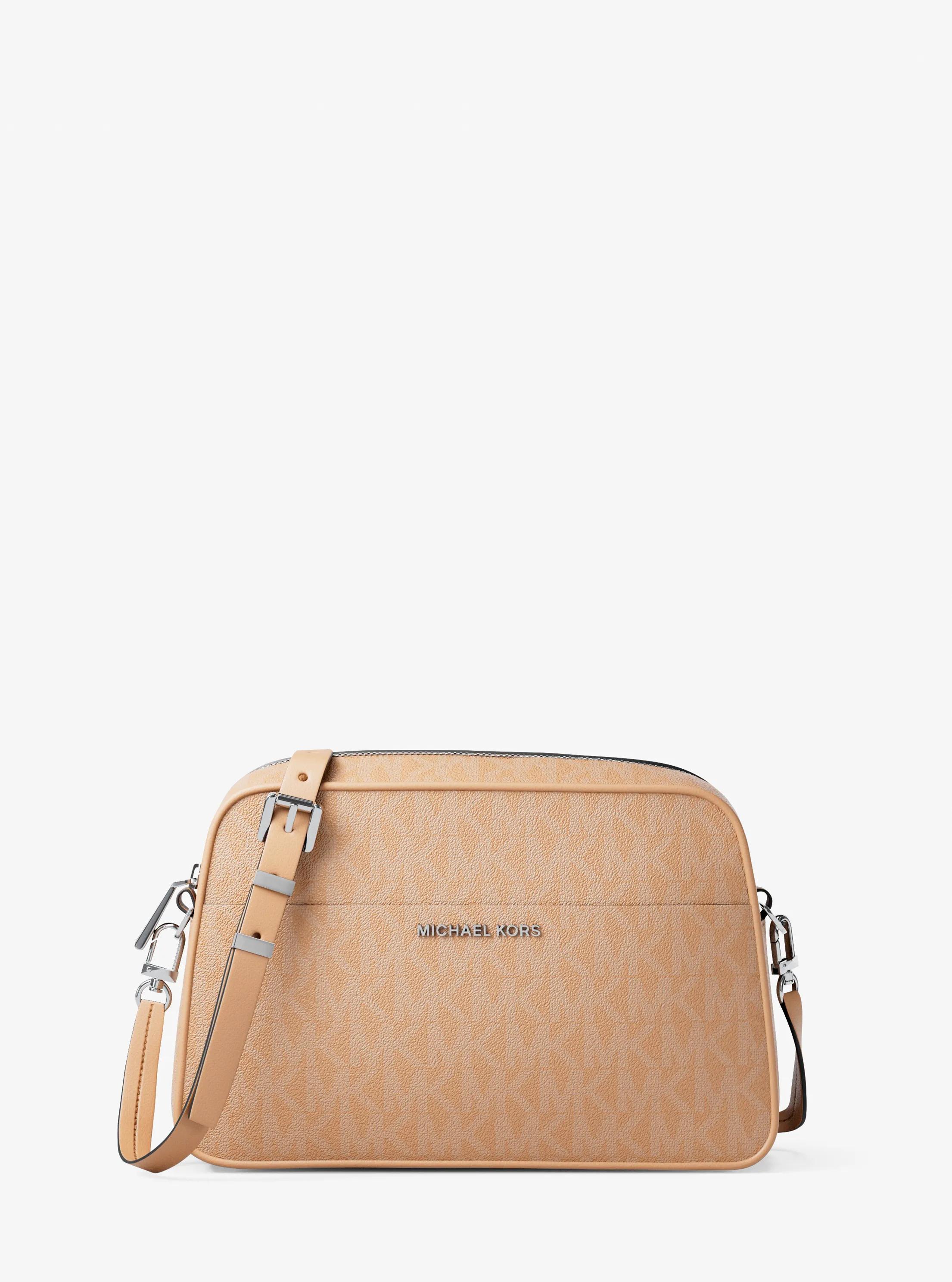 Jet Set Small Signature Logo Camera Crossbody Bag
