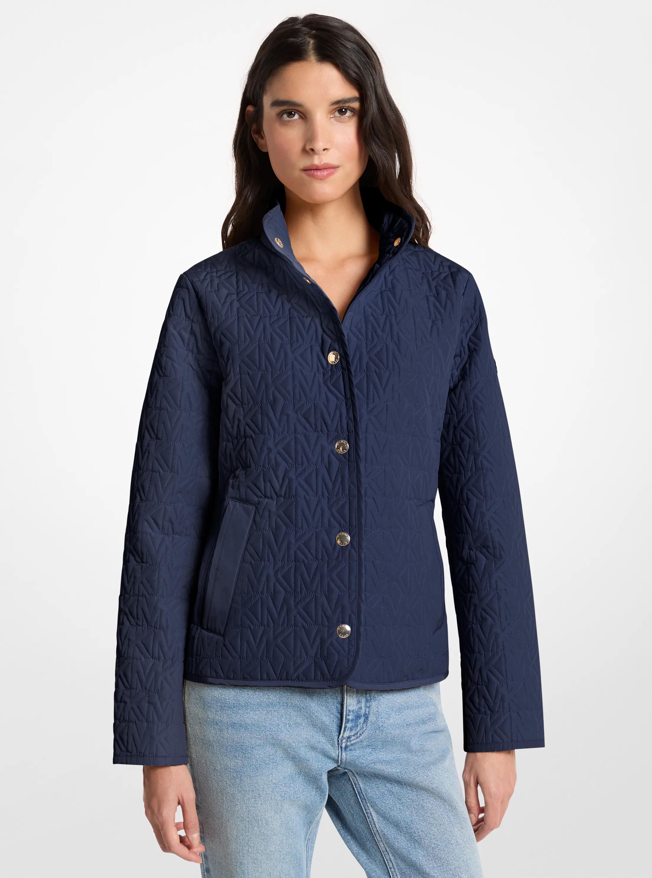 Quilted Logo Jacket in MIDNIGHTBLUE | Michael Kors