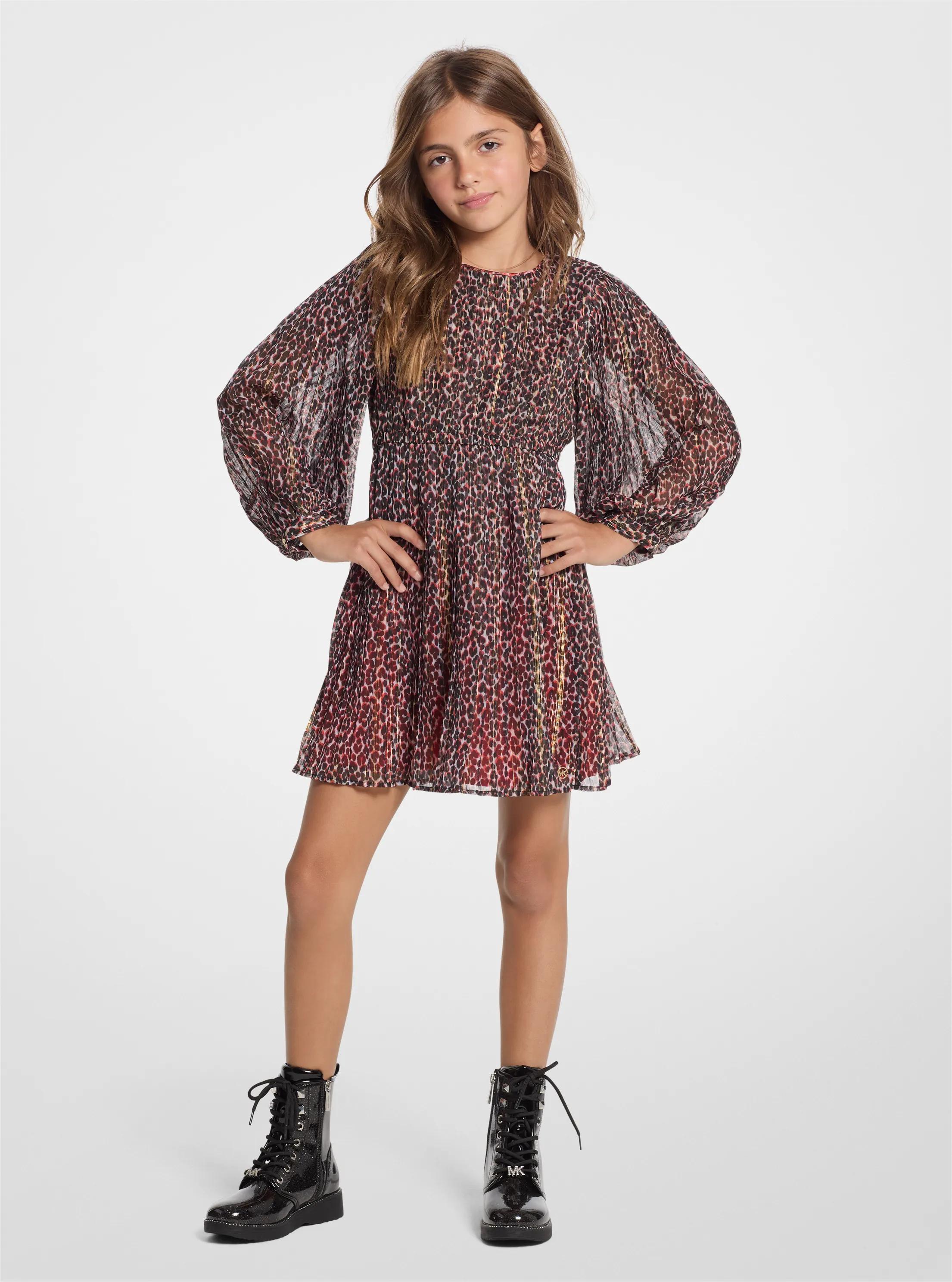 MK Robe à motif léopard métallisé - Marron - Michael Kors