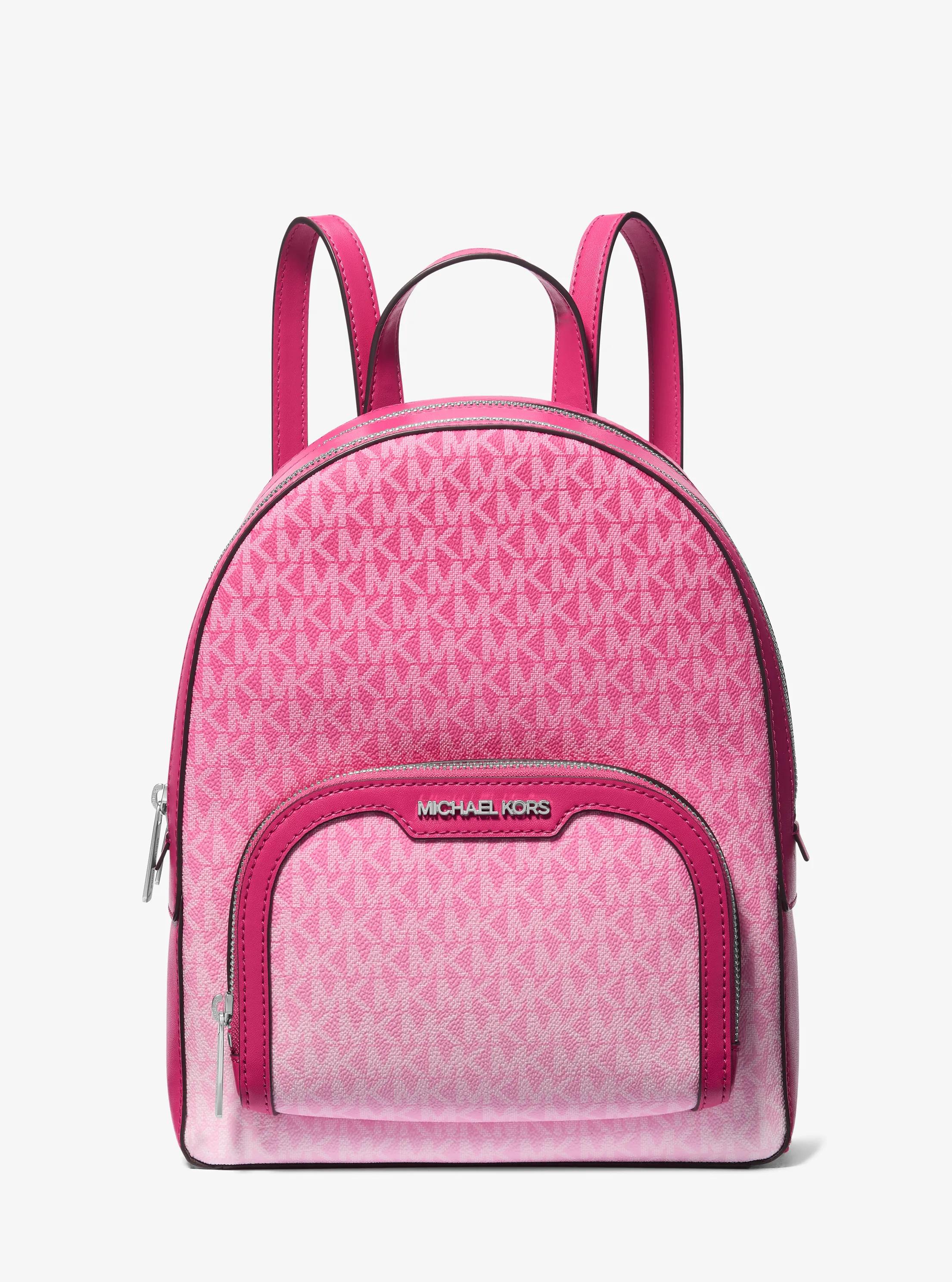 Jaycee Medium Ombr&eacute; Signature Logo Backpack in DRAGONFRUIT | Michael Kors