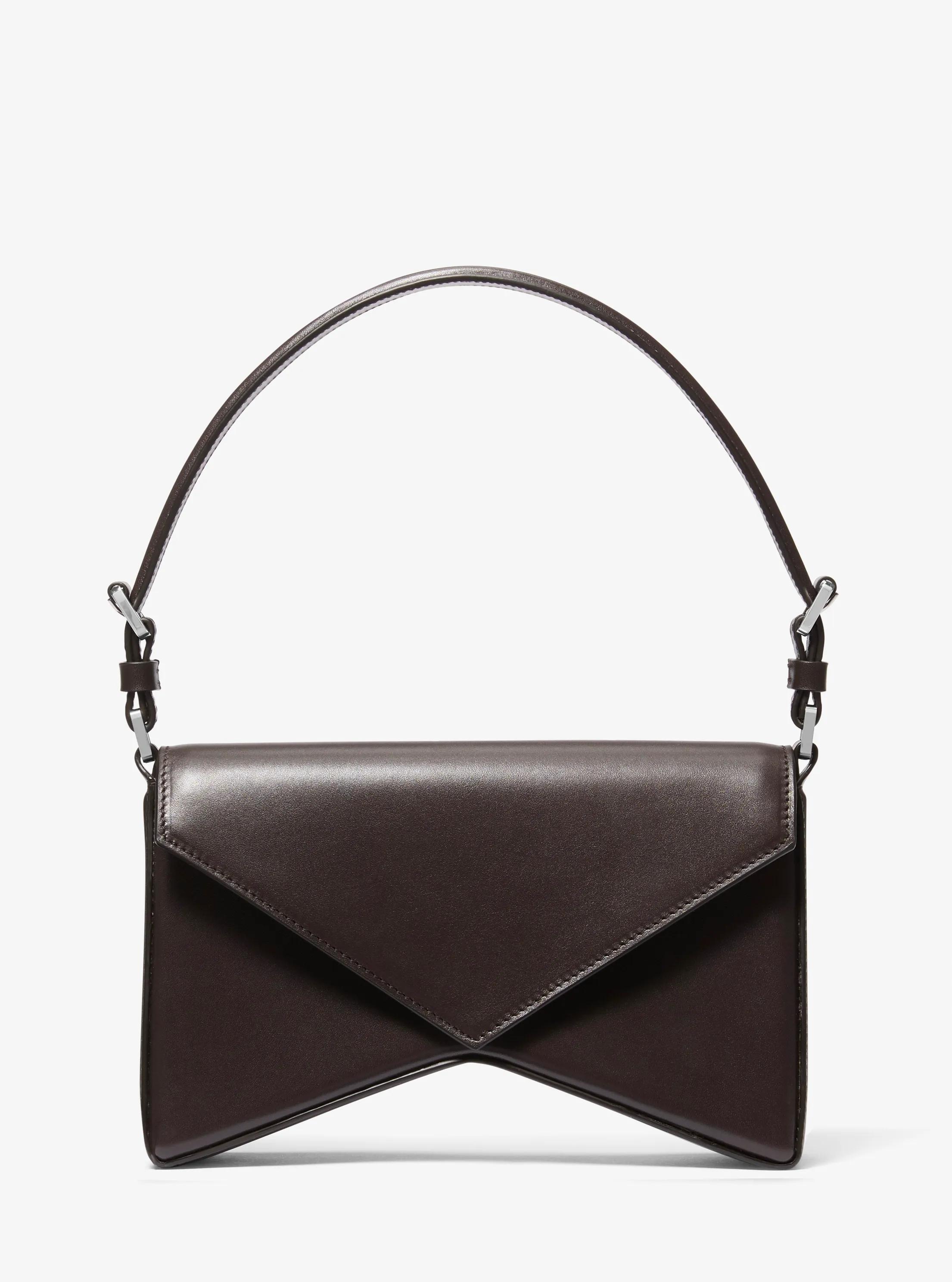 Manhatta Medium Leather Bag in CHOCOLATE | Michael Kors