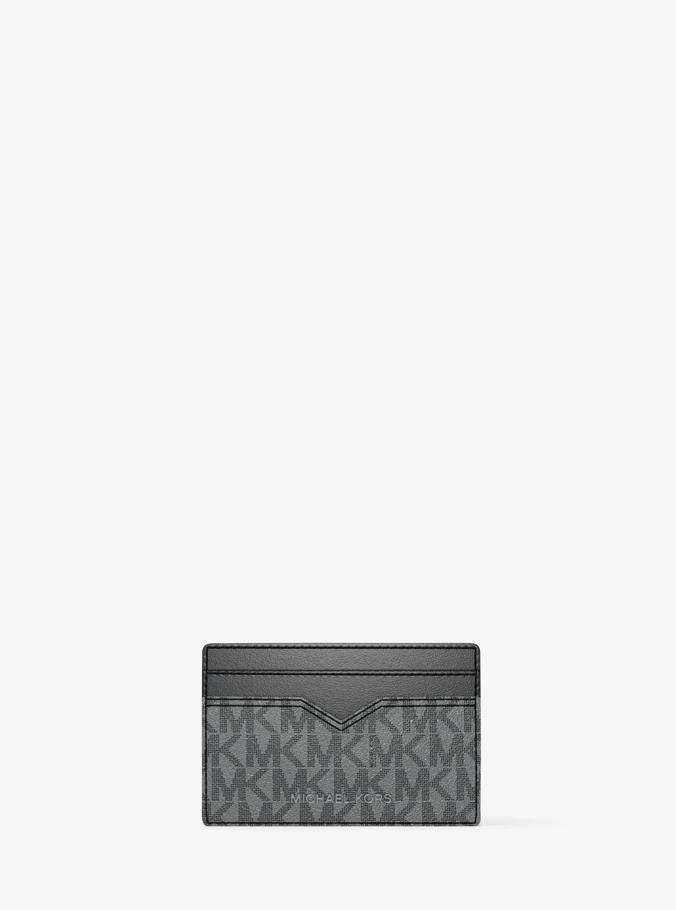 Hudson Logo Card Case in STORM | Michael Kors