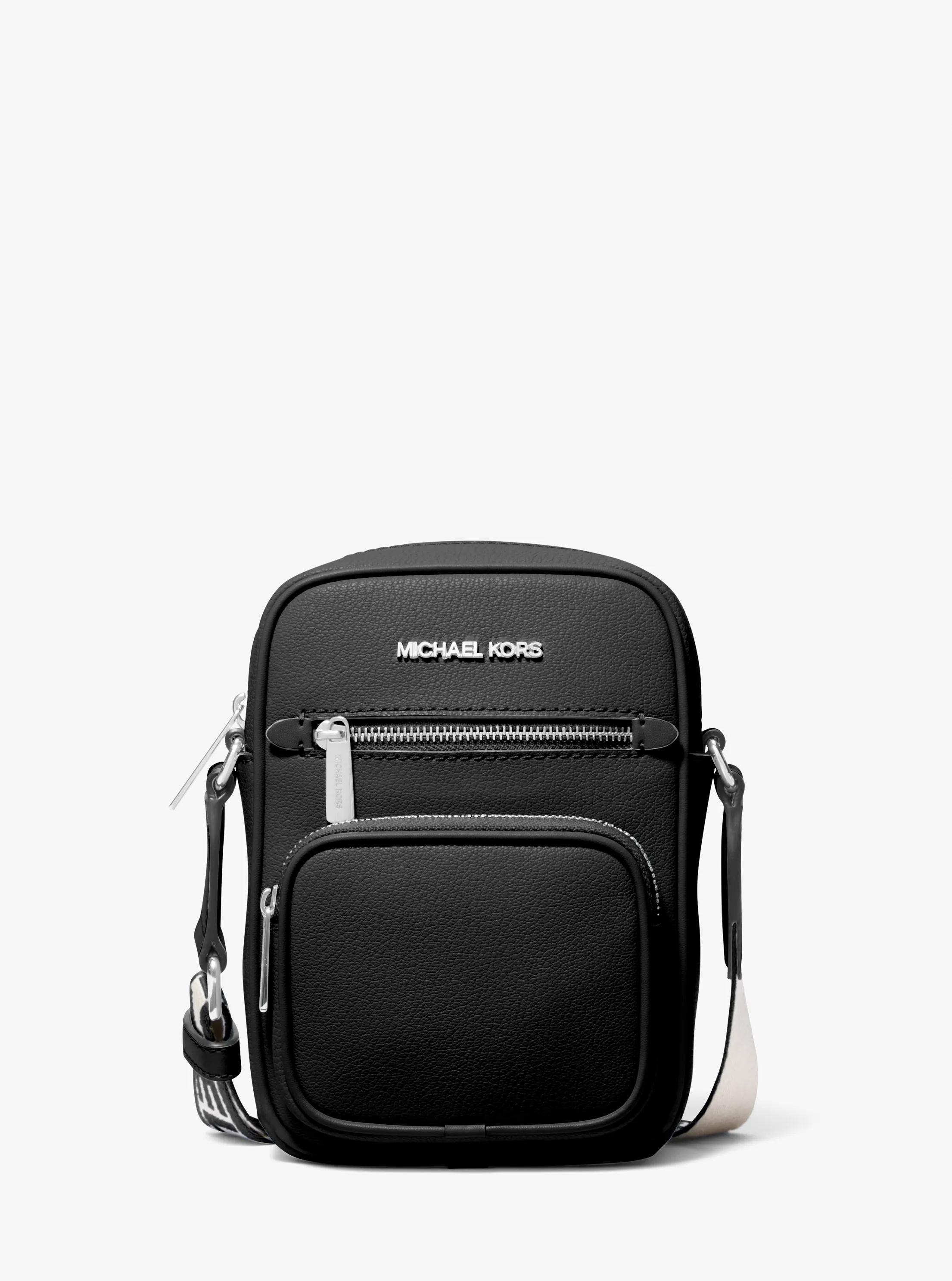Bolso de correa cruzada Jet Set mediano de cuero in NEGRO | Michael Kors